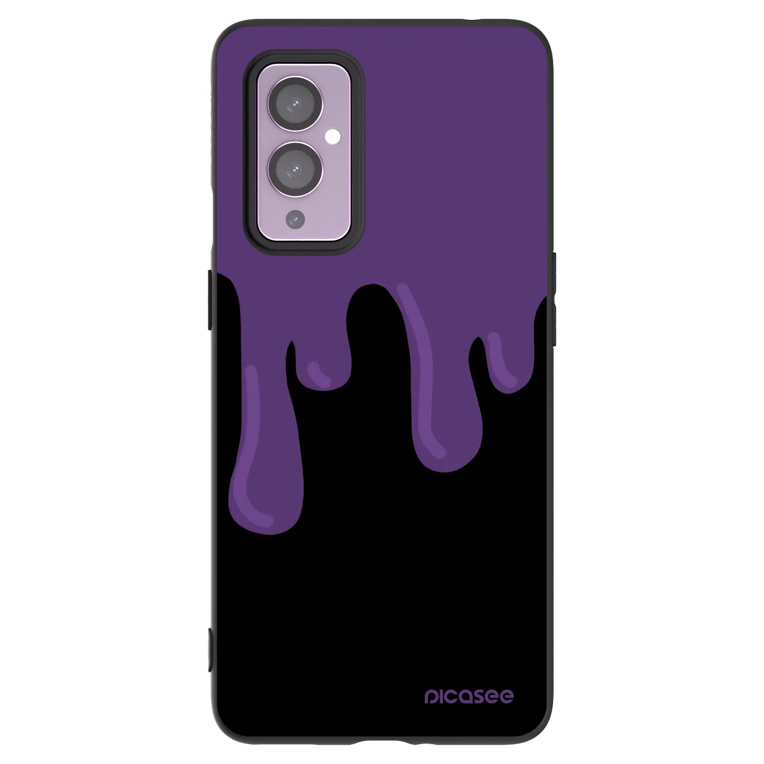 Picasee husă neagră din silicon pentru OnePlus 9 - Purple spooky