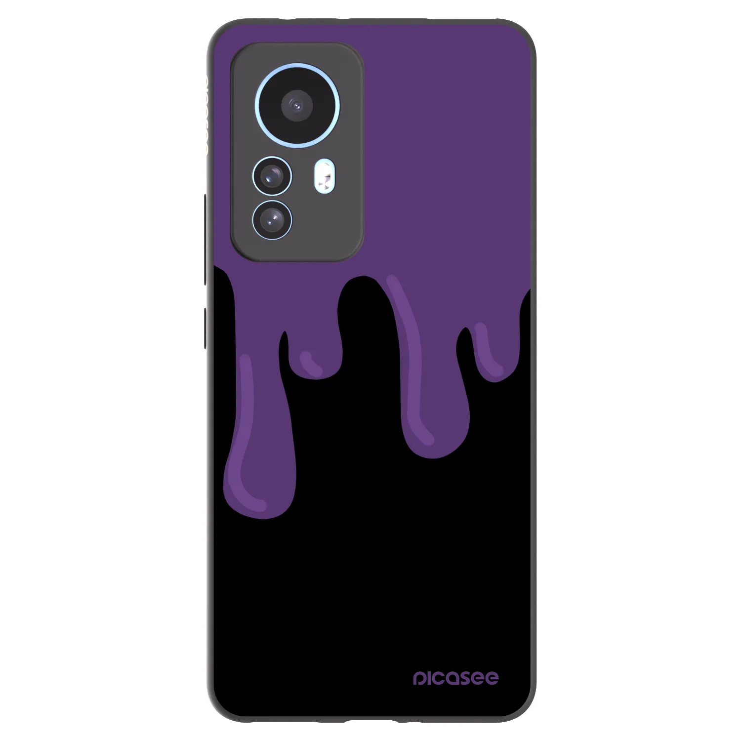 Picasee husă neagră din silicon pentru Xiaomi 12T Pro - Purple spooky