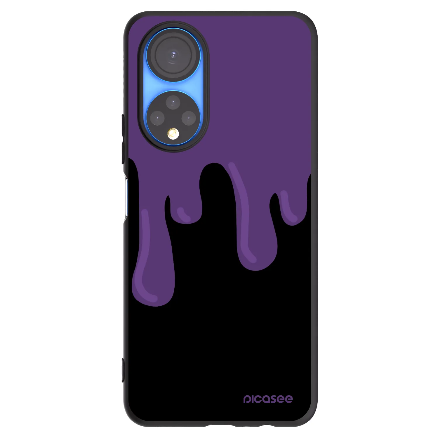 Picasee husă neagră din silicon pentru Honor X7 - Purple spooky