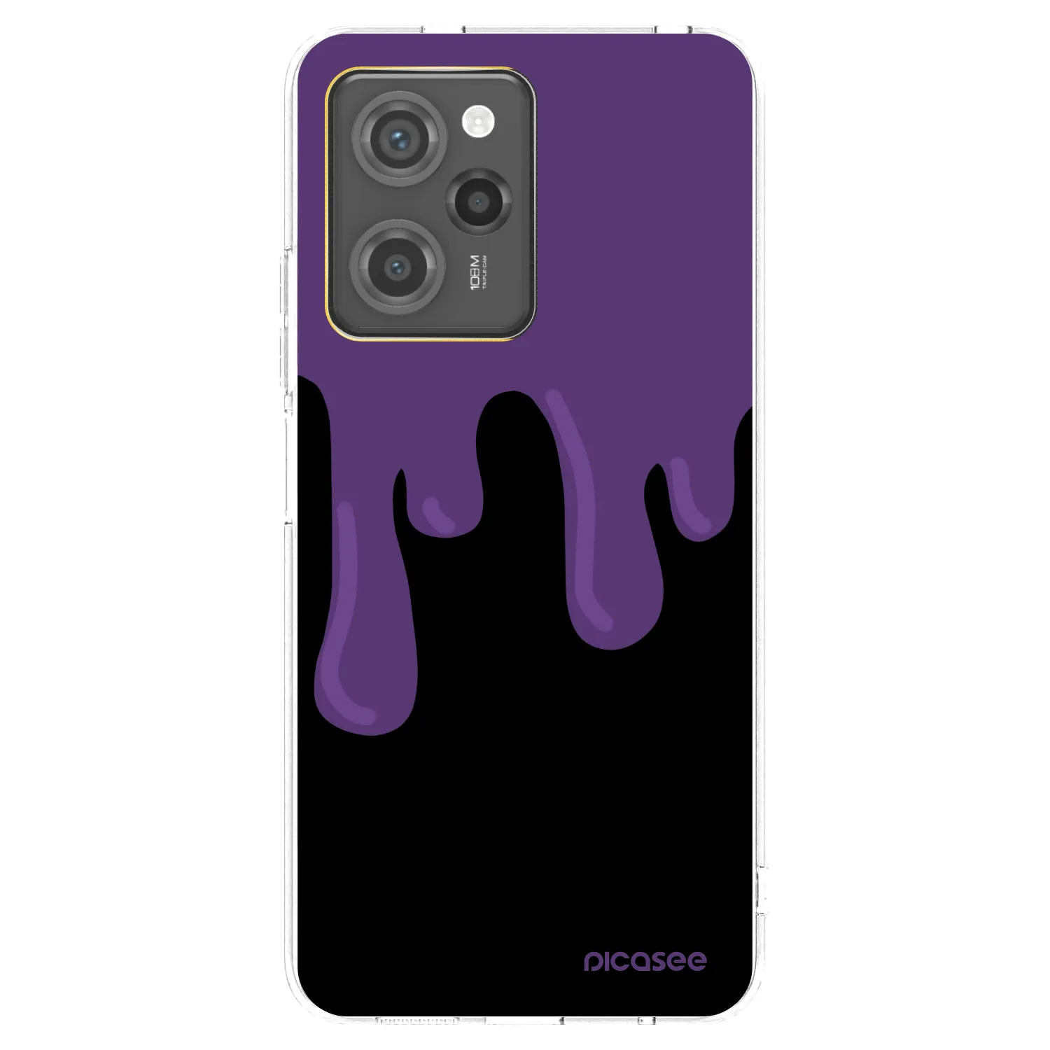 Picasee husă neagră din silicon pentru Xiaomi Poco X5 Pro - Purple spooky