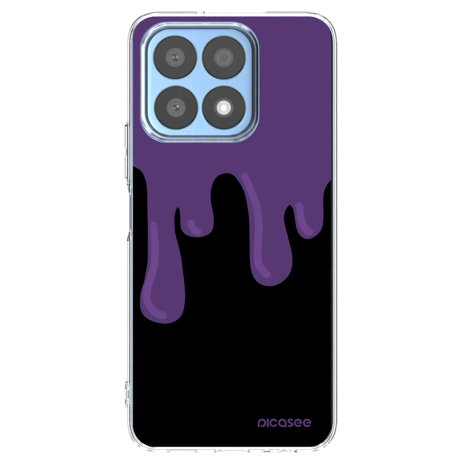 Picasee husă transparentă din silicon pentru Honor X8a - Purple spooky