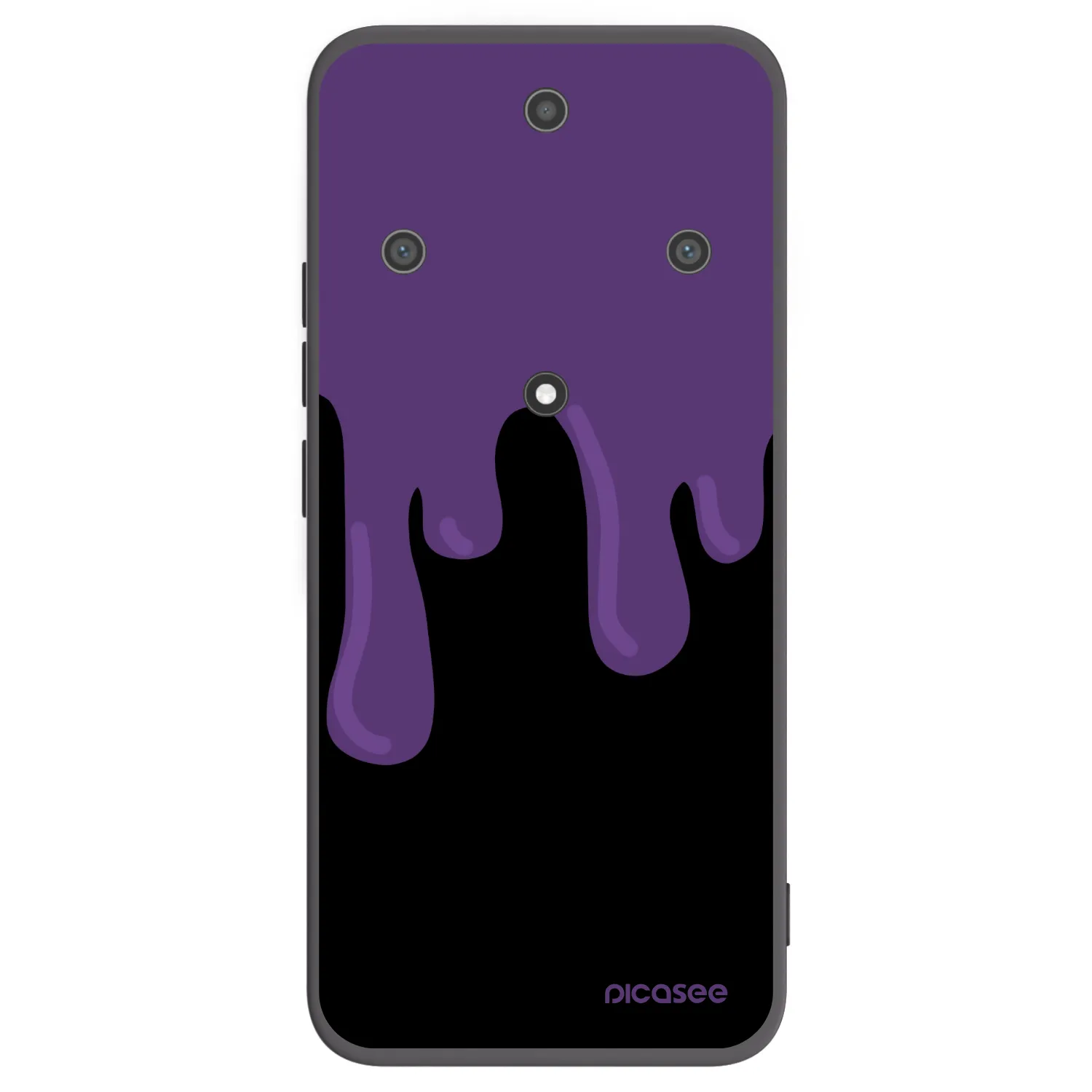 Picasee husă neagră din silicon pentru Honor Magic5 Lite 5G - Purple spooky