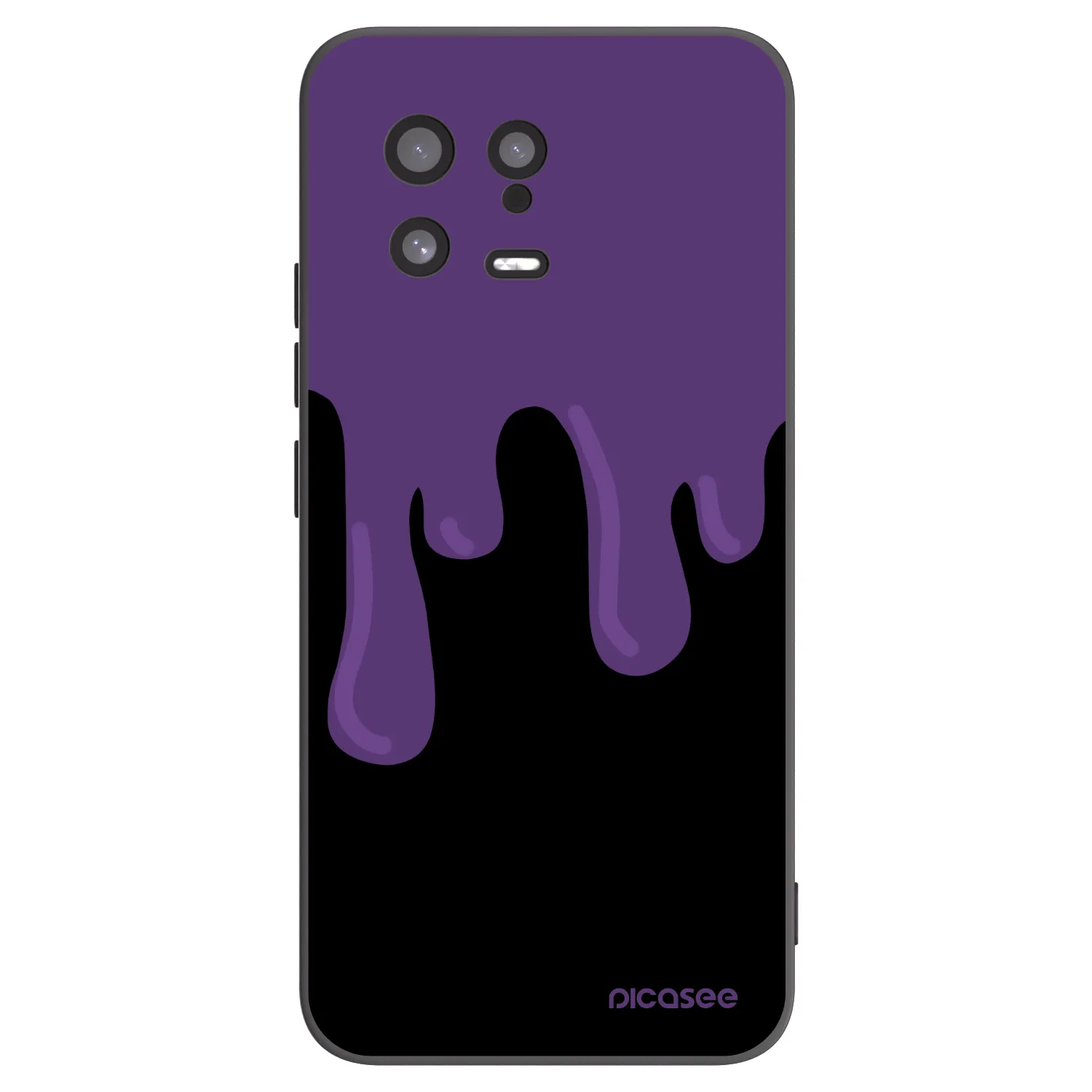 Picasee husă neagră din silicon pentru Xiaomi 13 - Purple spooky