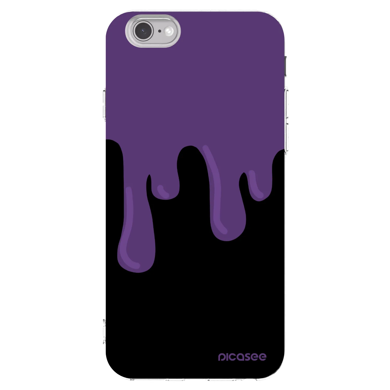 Picasee husă transparentă din silicon pentru Apple iPhone 6/6S - Purple spooky