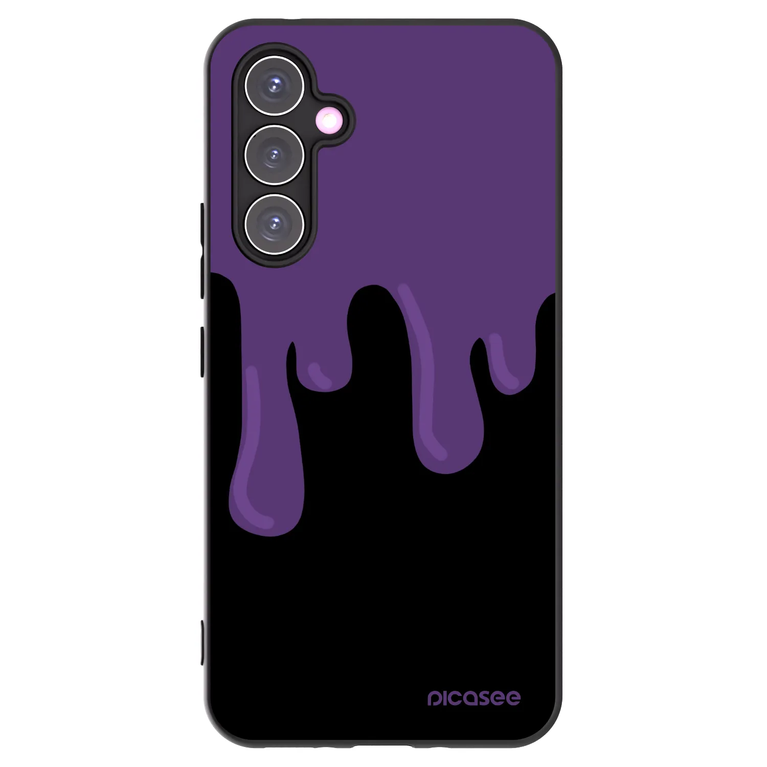 Picasee husă neagră din silicon pentru Samsung Galaxy A54 5G A546B - Purple spooky