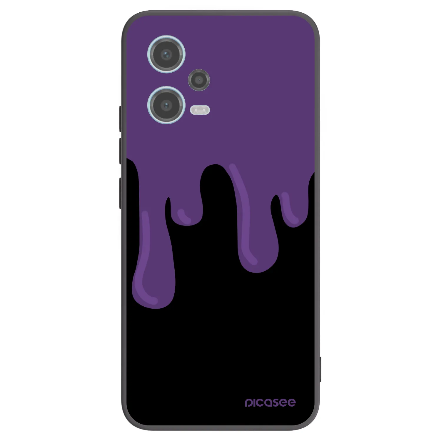 Picasee husă neagră din silicon pentru Xiaomi Redmi Note 12 5G - Purple spooky