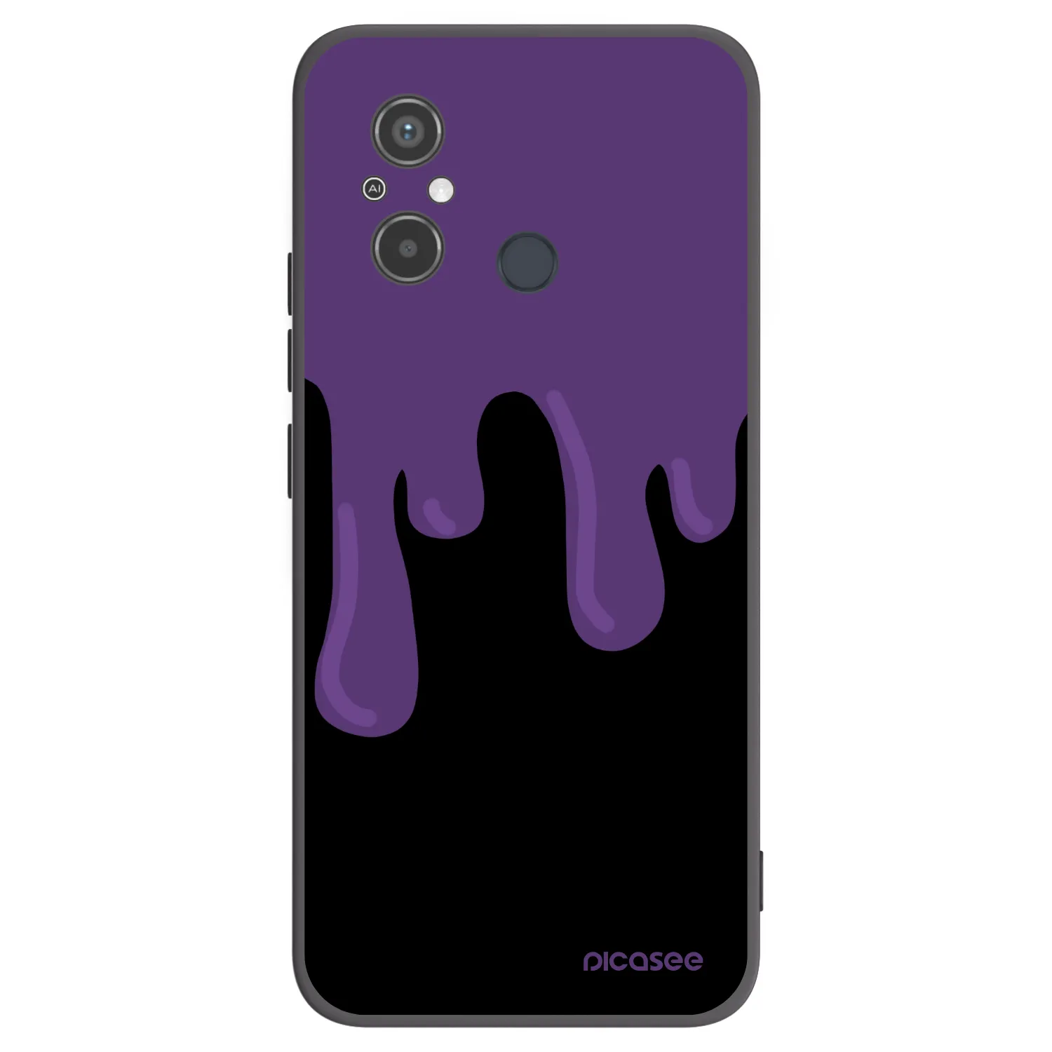 Picasee husă neagră din silicon pentru Xiaomi Redmi 12C - Purple spooky