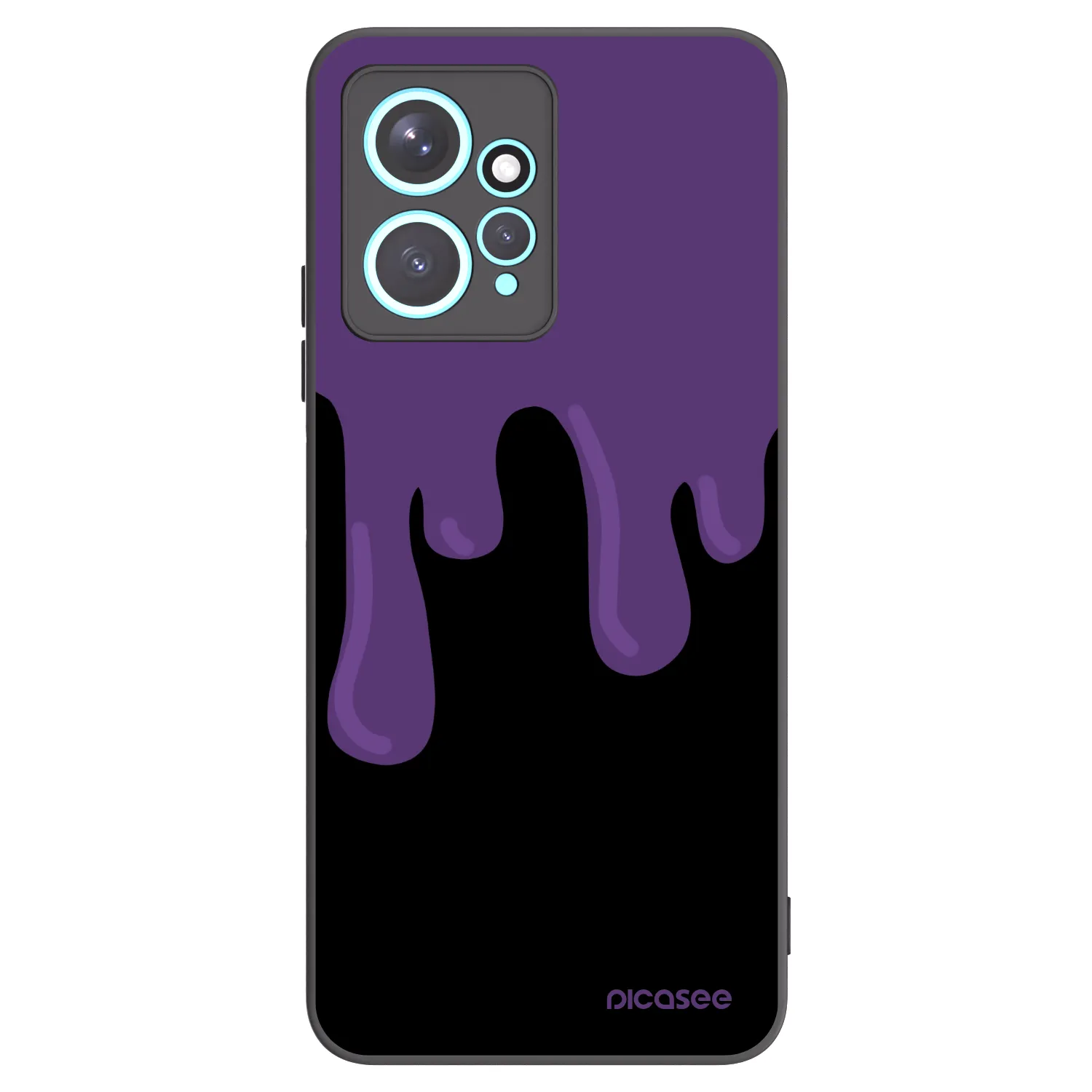 Picasee husă neagră din silicon pentru Xiaomi Redmi Note 12 4G - Purple spooky
