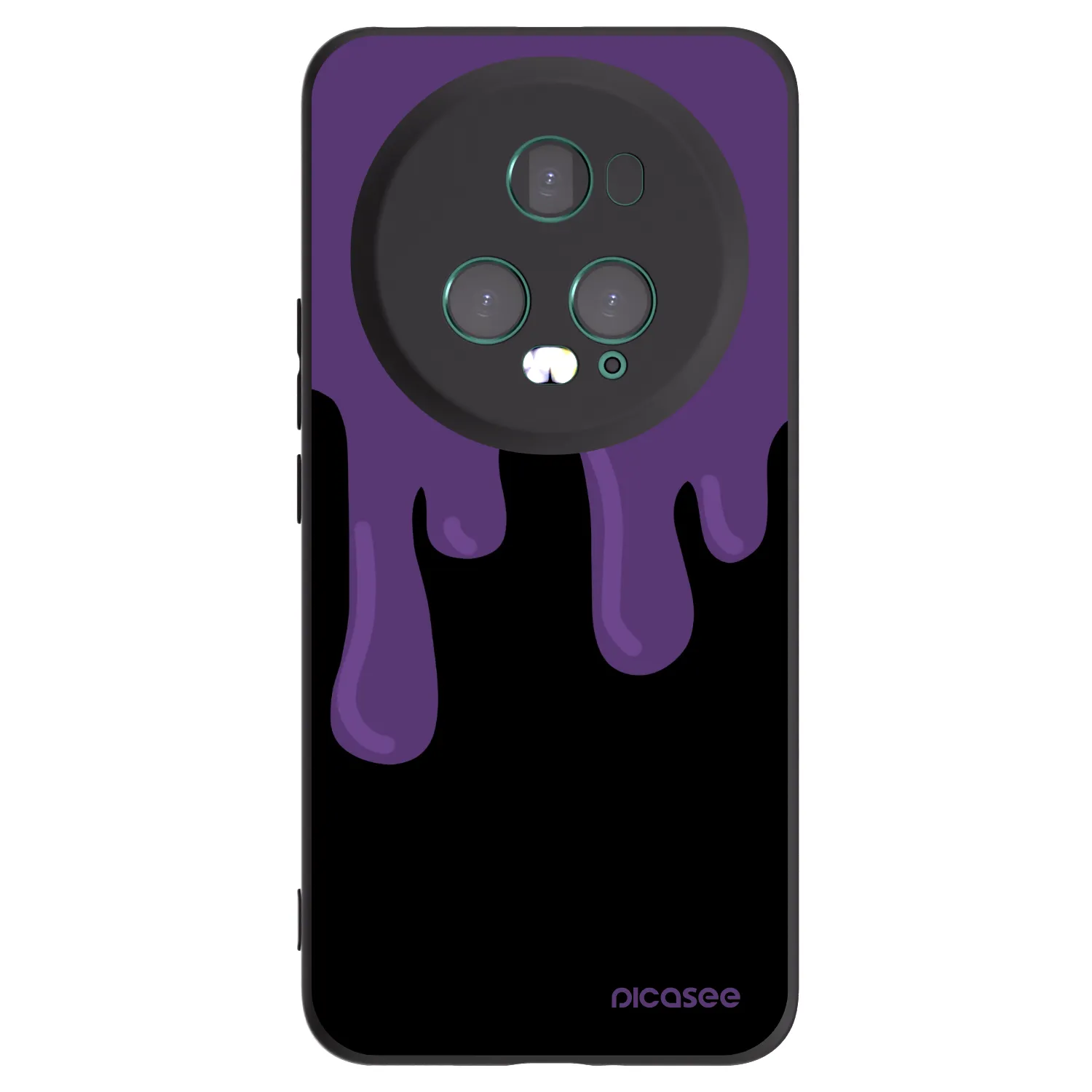 Picasee husă neagră din silicon pentru Honor Magic5 Pro - Purple spooky