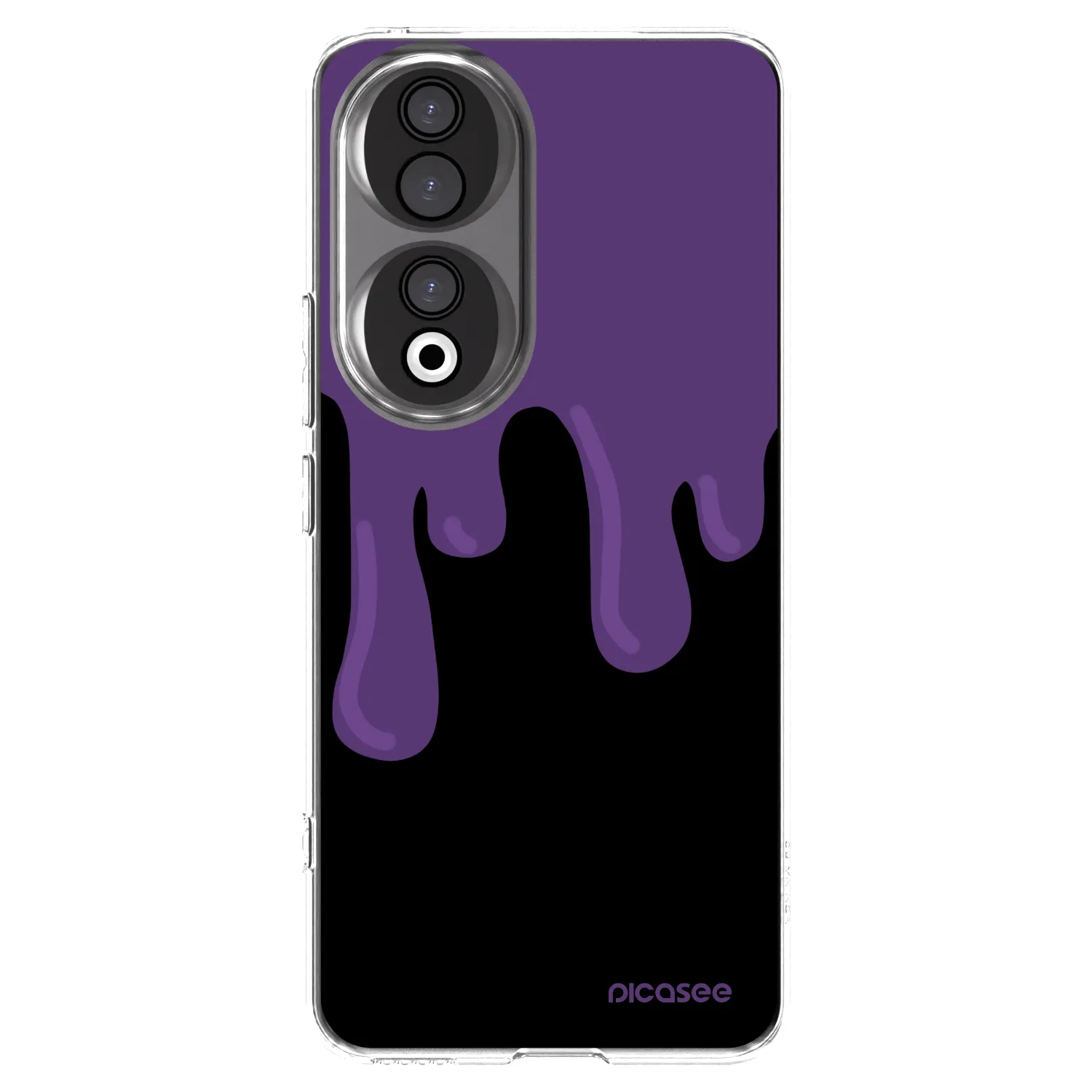 Picasee husă transparentă din silicon pentru Honor 90 5G - Purple spooky