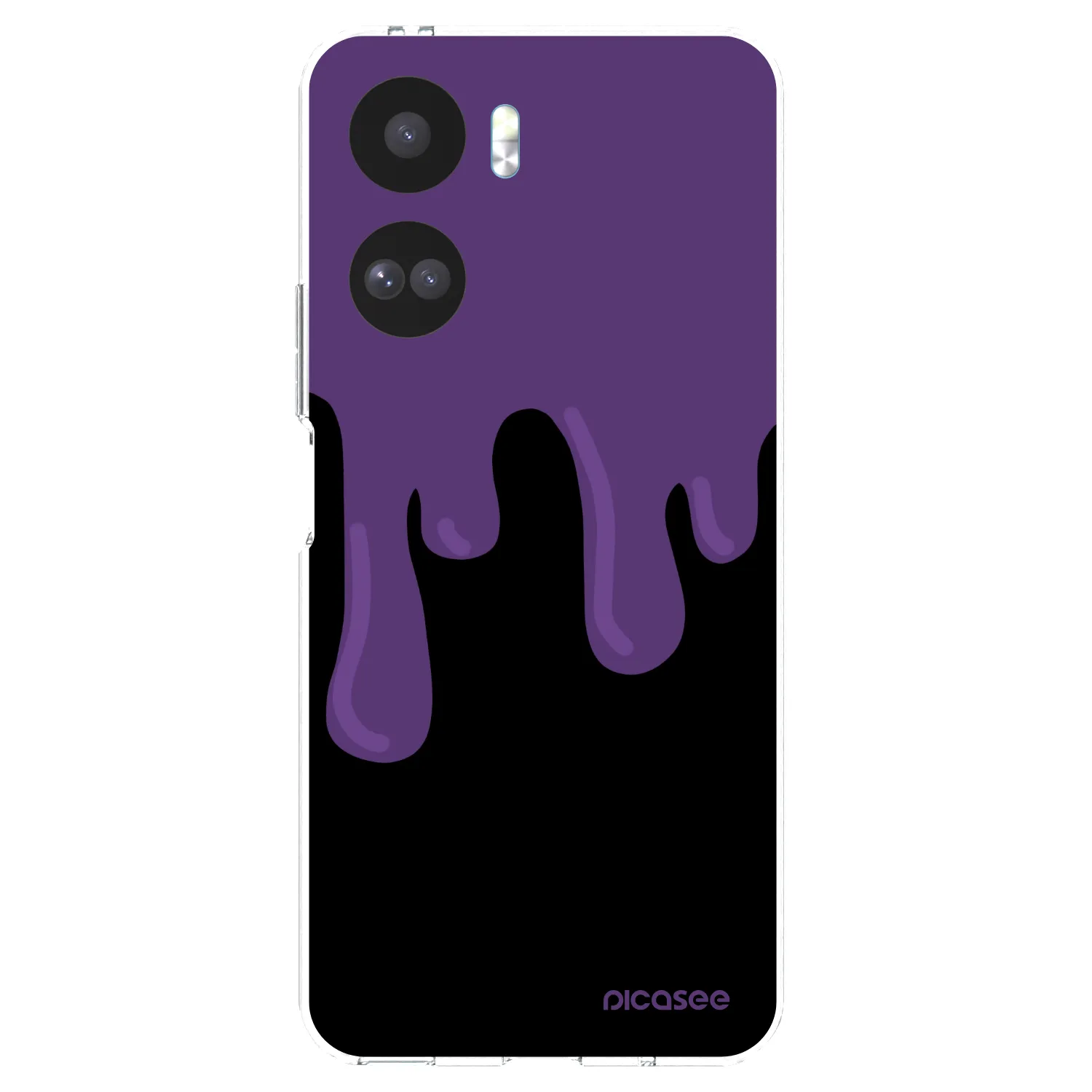 Picasee husă transparentă din silicon pentru Honor 90 Lite 5G - Purple spooky