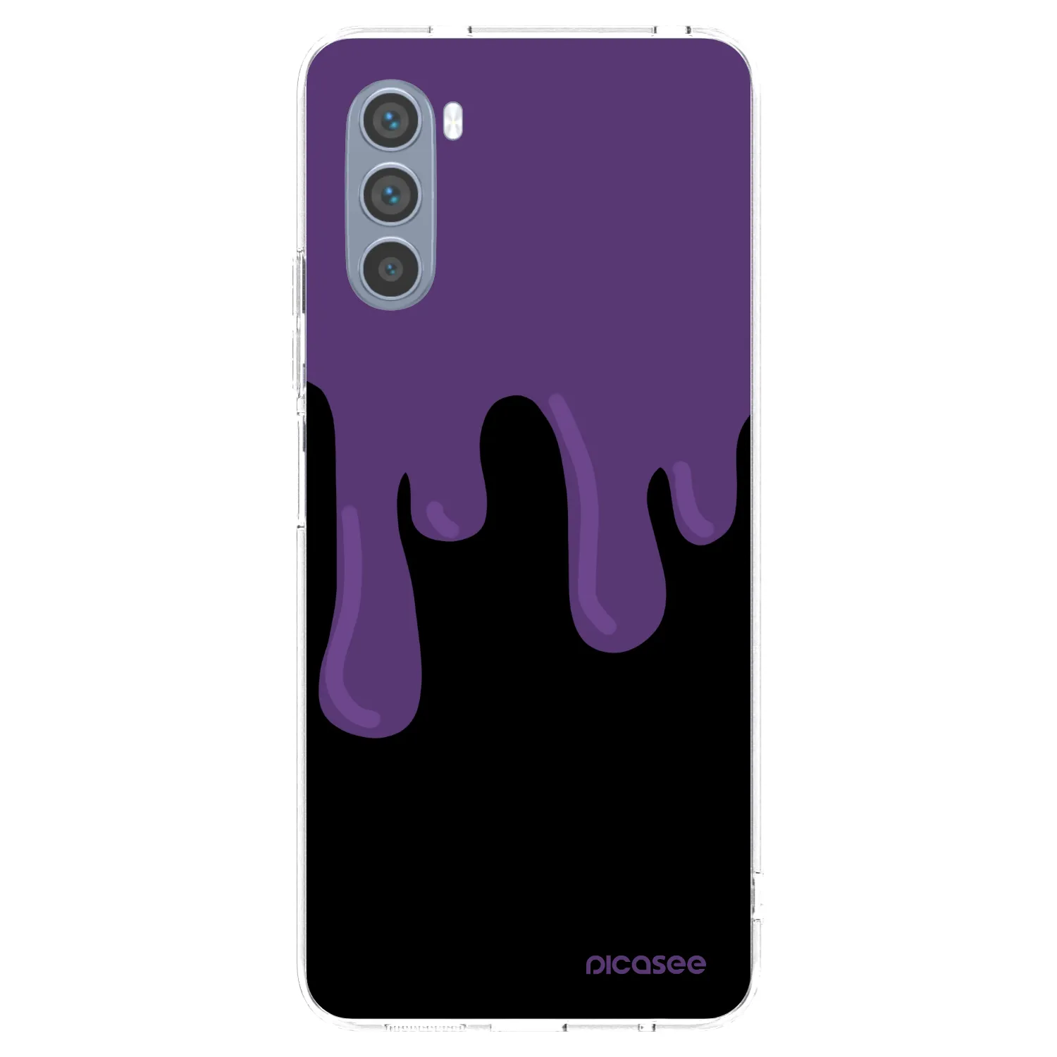 Picasee husă transparentă din silicon pentru Motorola Moto G62 - Purple spooky