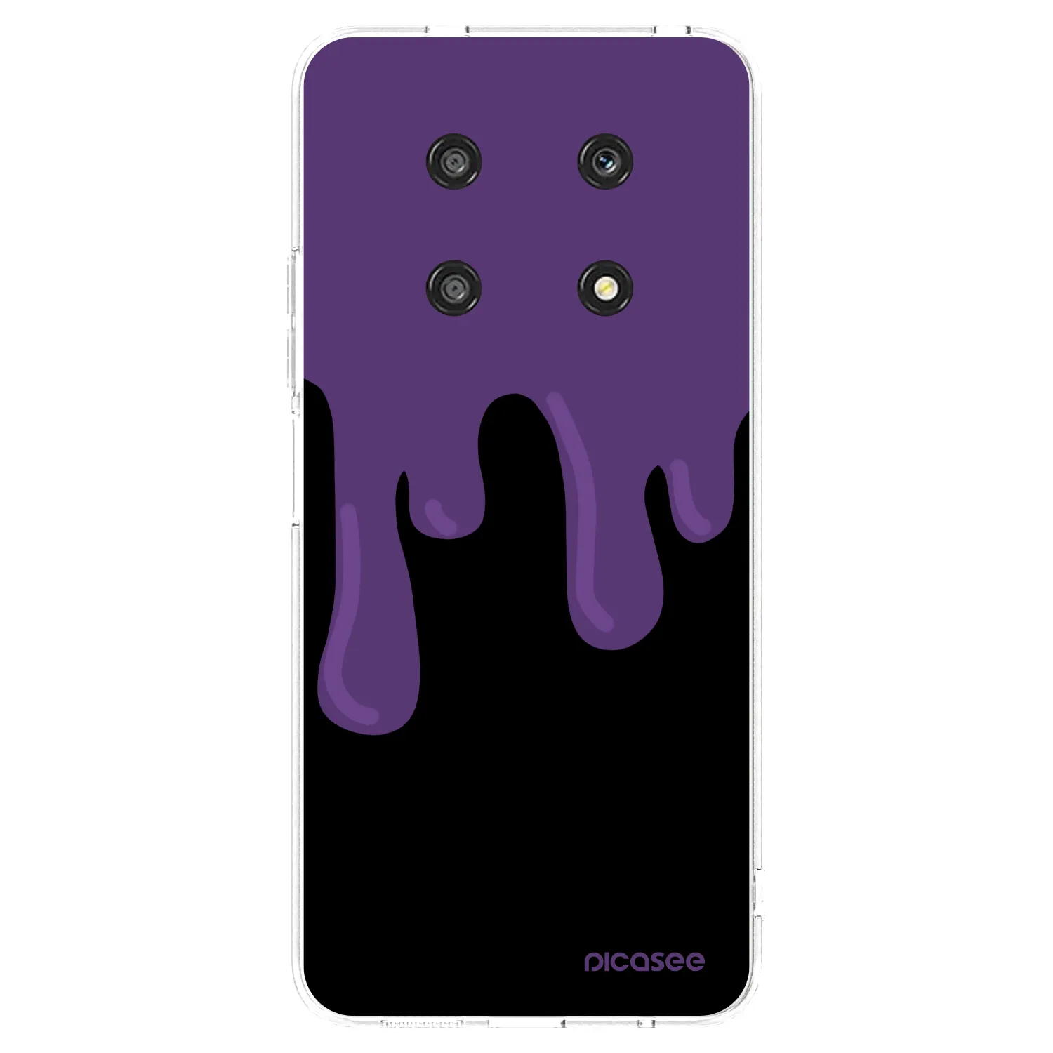 Picasee husă transparentă din silicon pentru Honor Magic4 Lite 5G - Purple spooky