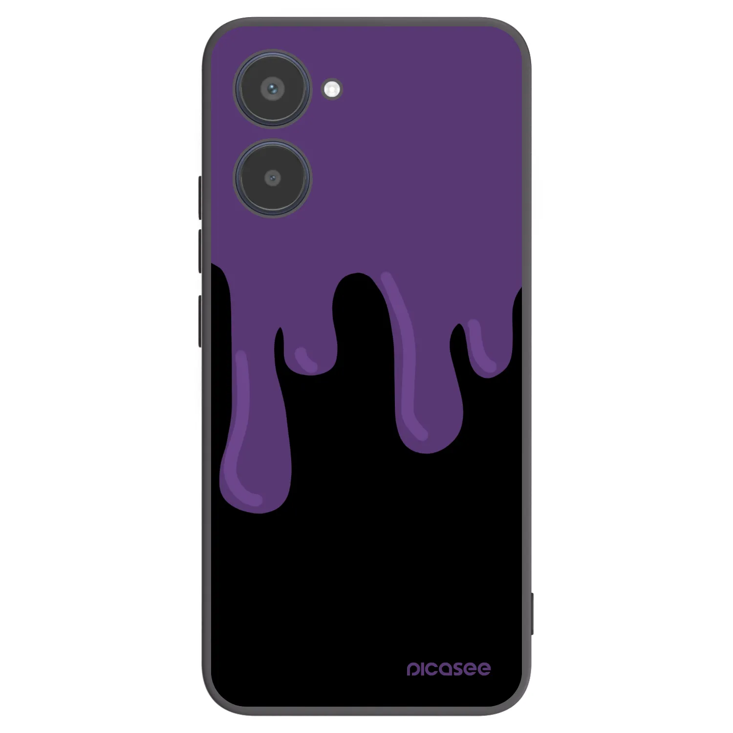 Picasee husă neagră din silicon pentru Realme 10 4G - Purple spooky