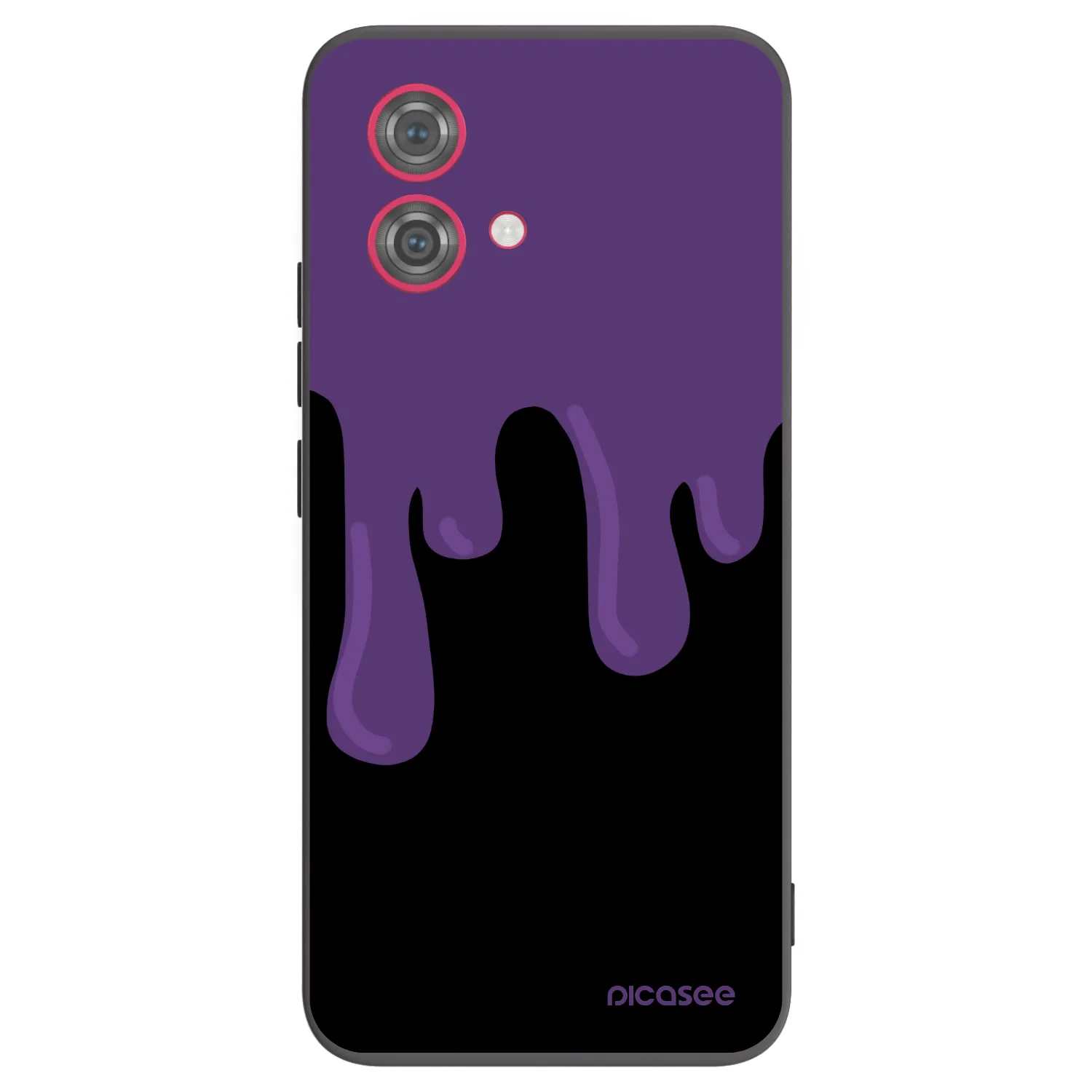 Picasee husă neagră din silicon pentru Motorola Moto G84 5G - Purple spooky