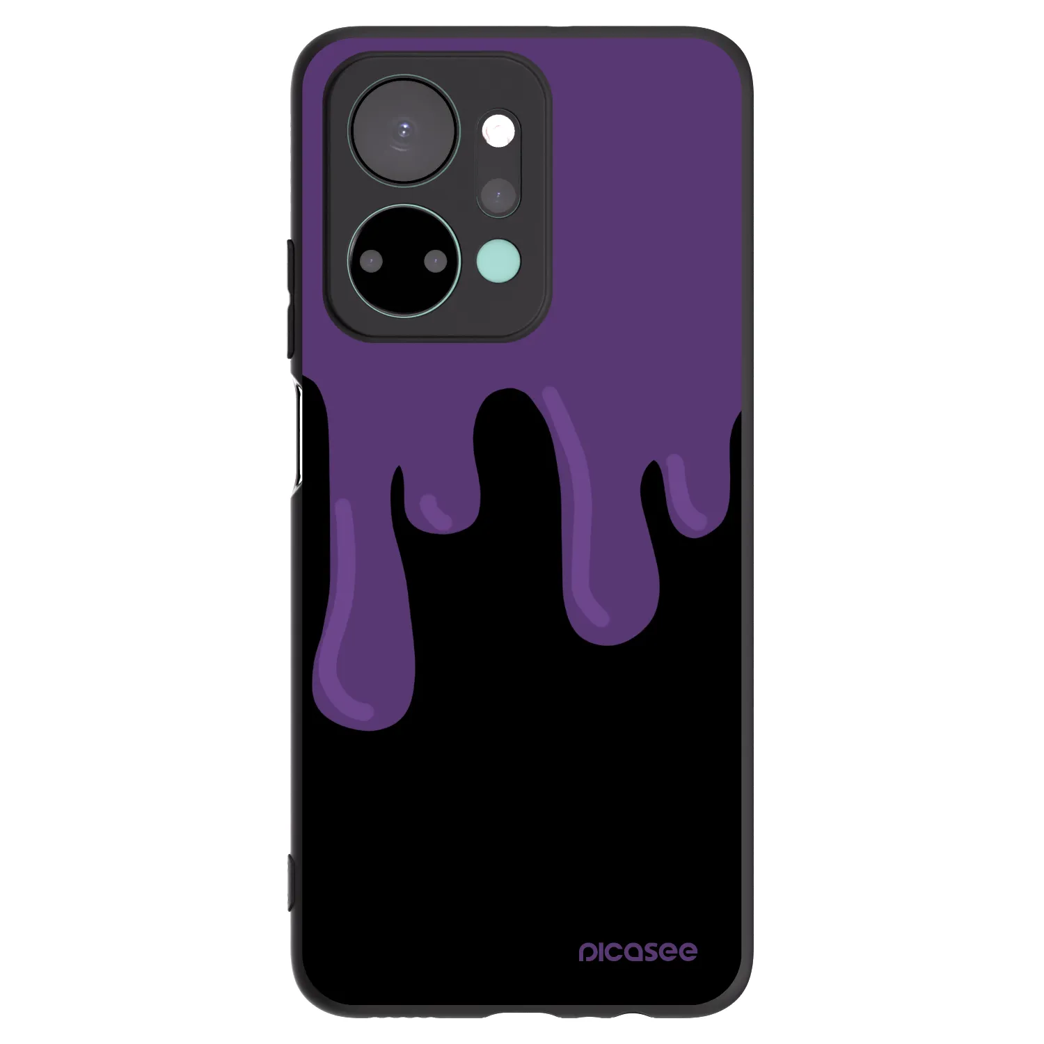 Picasee husă neagră din silicon pentru Honor X7a - Purple spooky