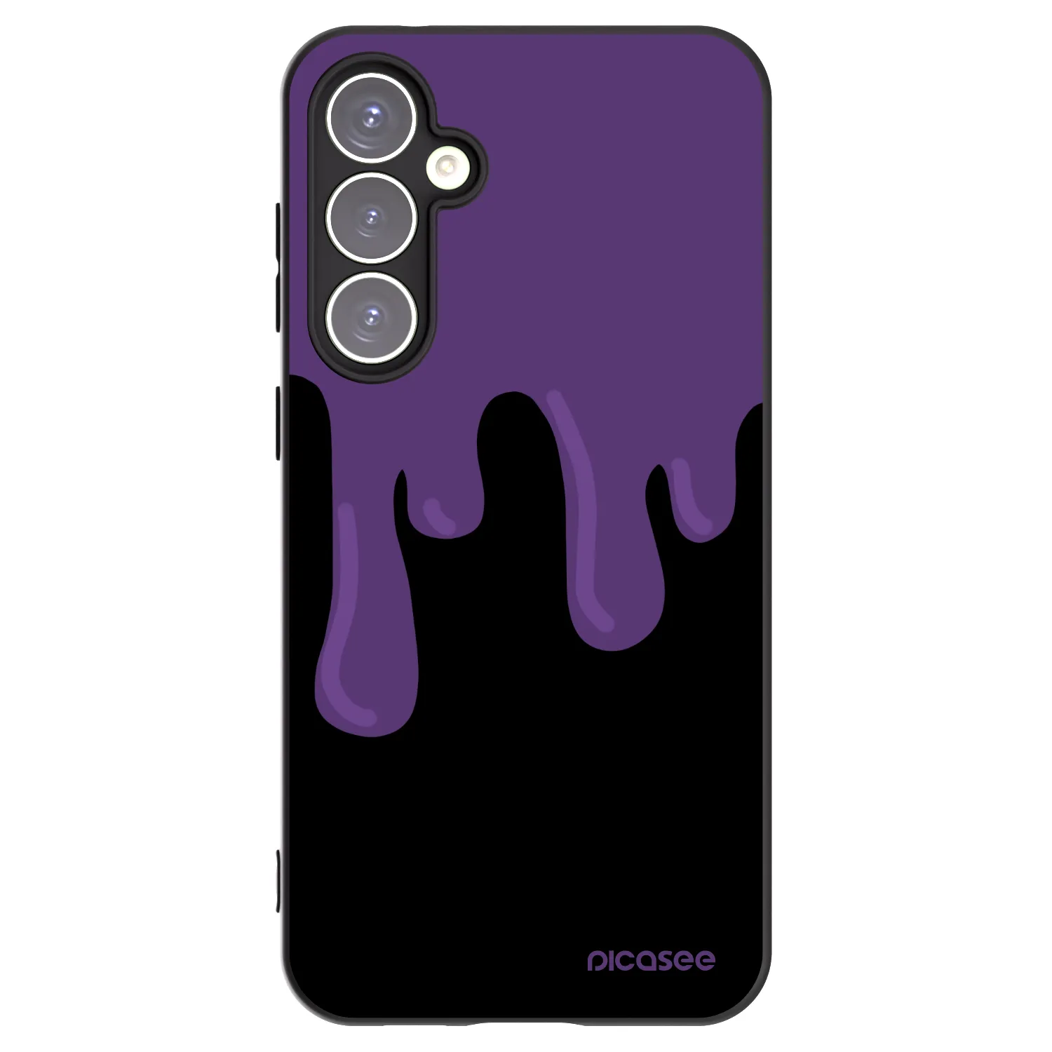 Picasee husă neagră din silicon pentru Samsung Galaxy S23 FE S711B - Purple spooky