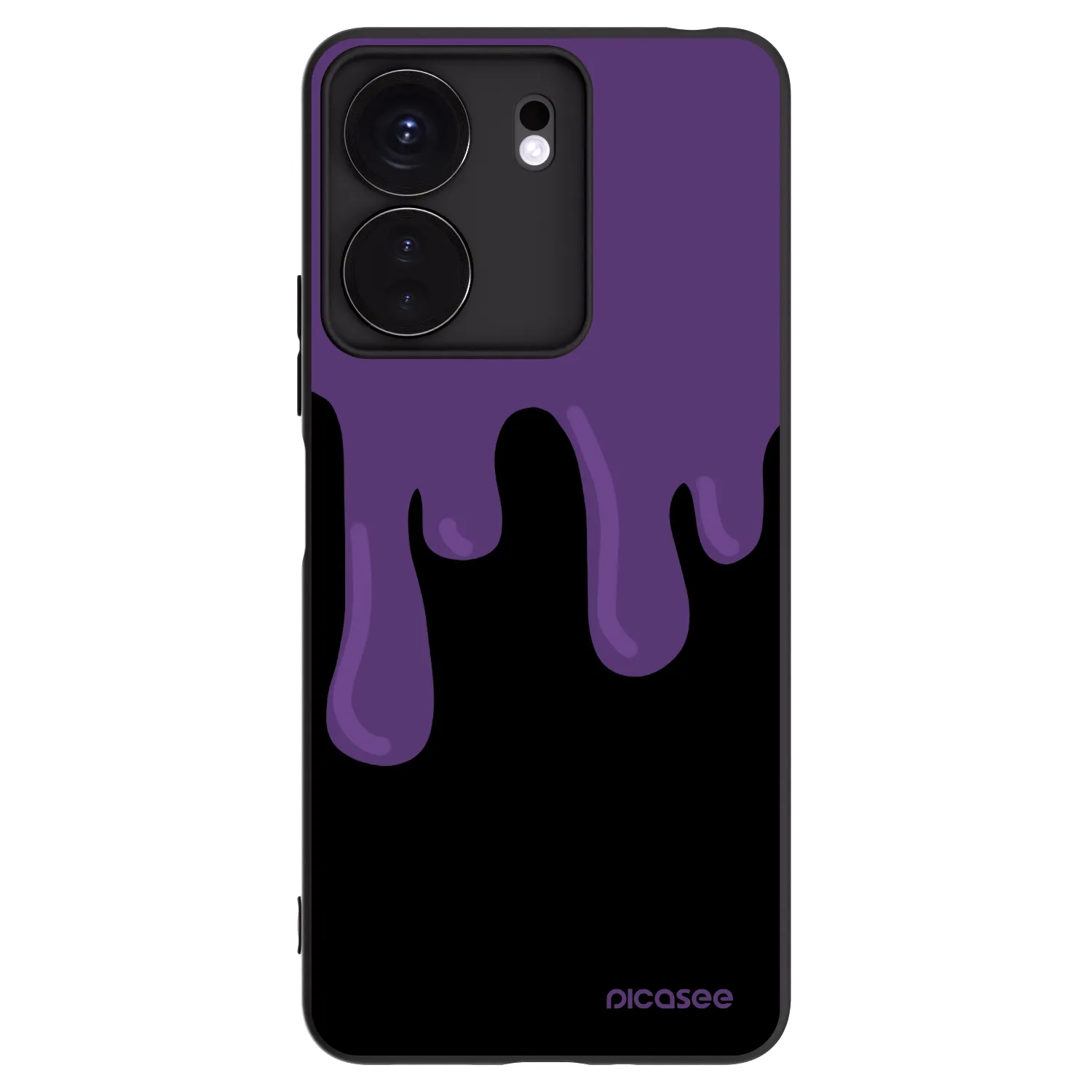 Picasee husă neagră din silicon pentru Xiaomi Redmi 13C 4G - Purple spooky