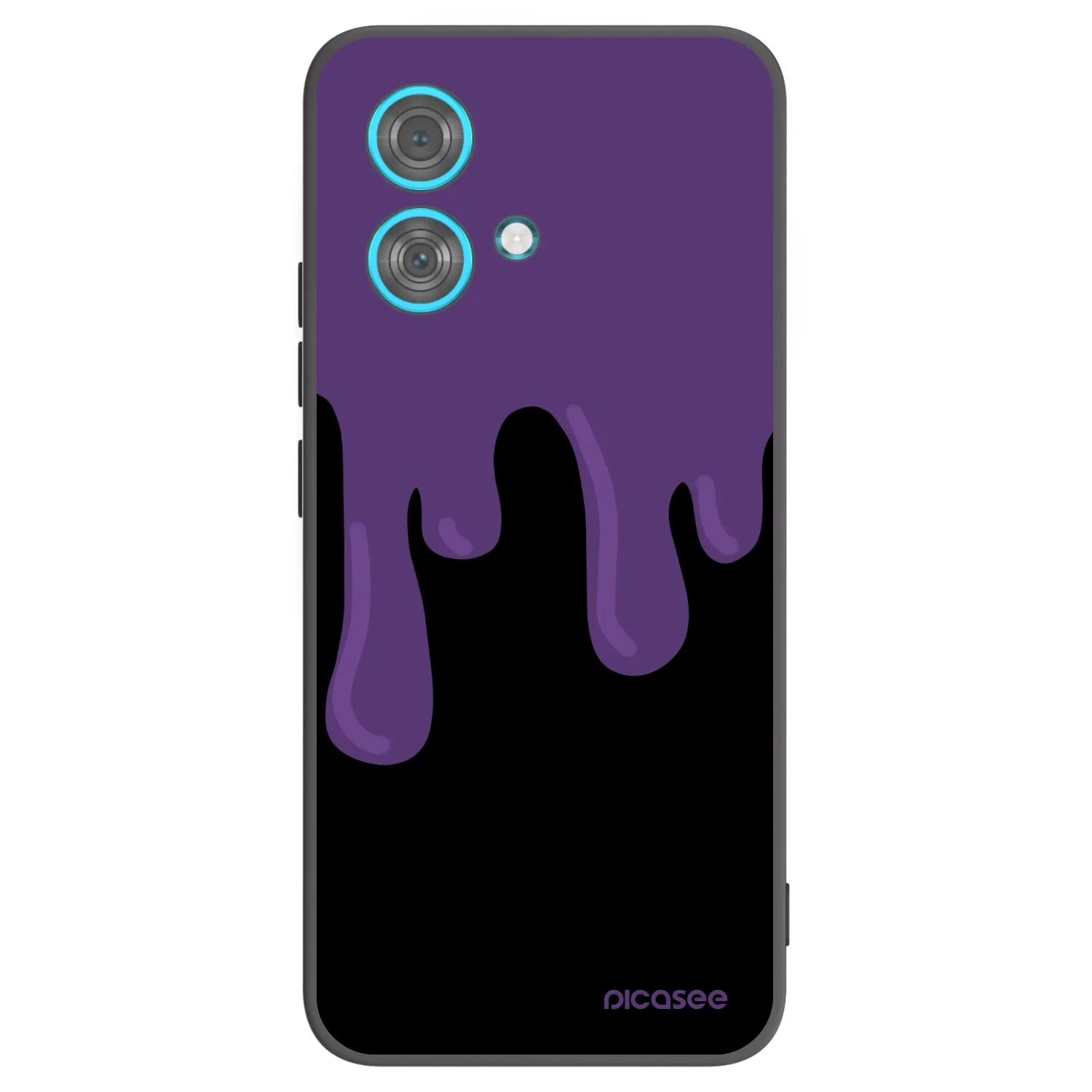 Picasee husă neagră din silicon pentru Motorola Edge 40 Neo - Purple spooky
