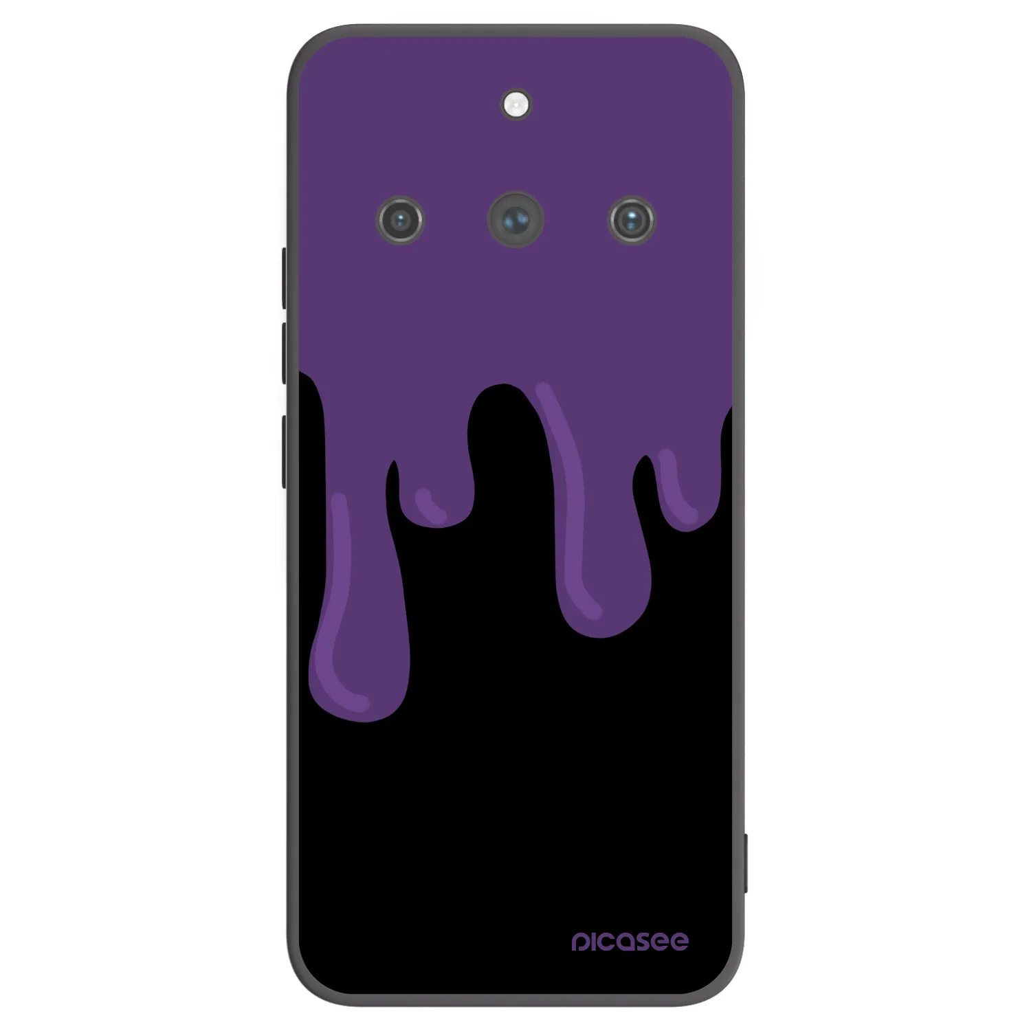 Picasee husă neagră din silicon pentru Realme 11 Pro+ - Purple spooky