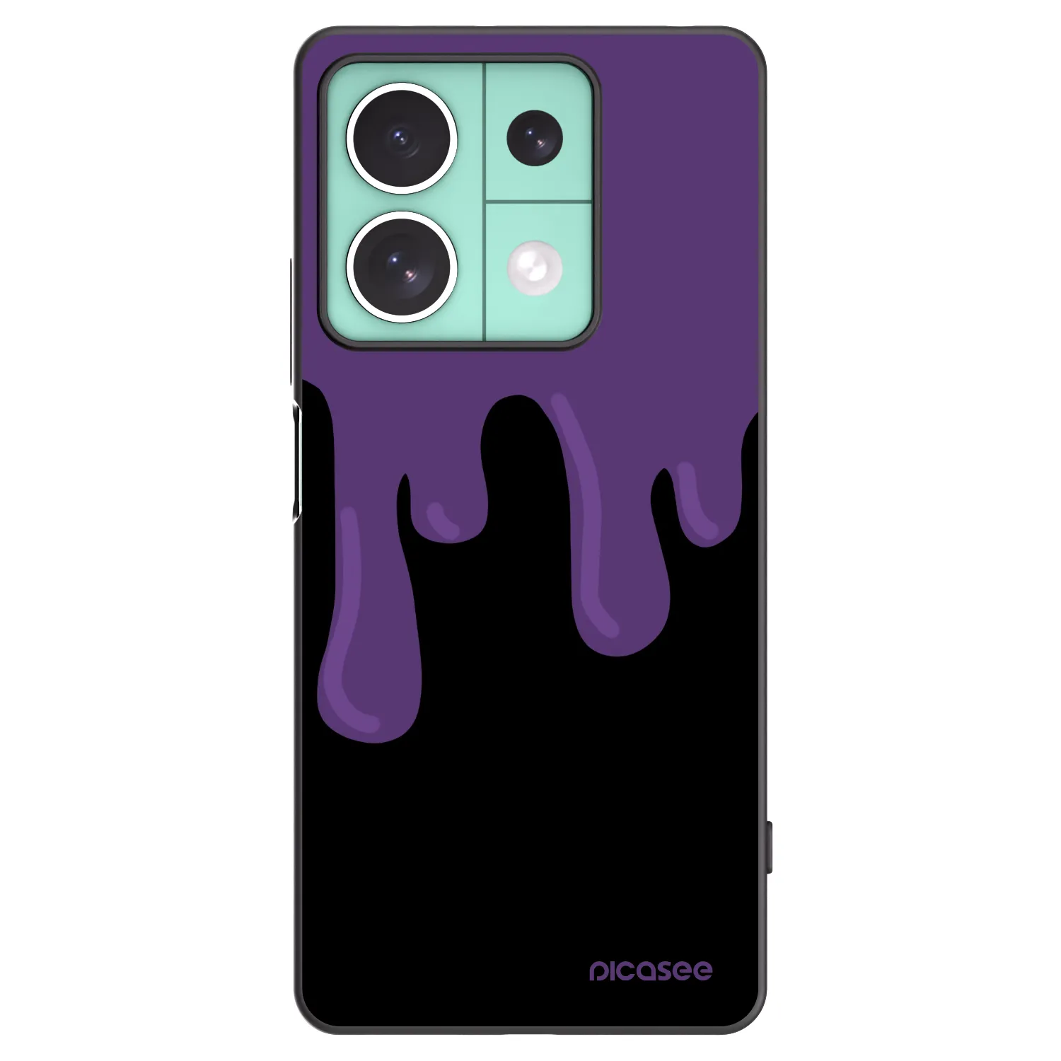 Picasee husă neagră din silicon pentru Xiaomi Redmi Note 13 5G - Purple spooky