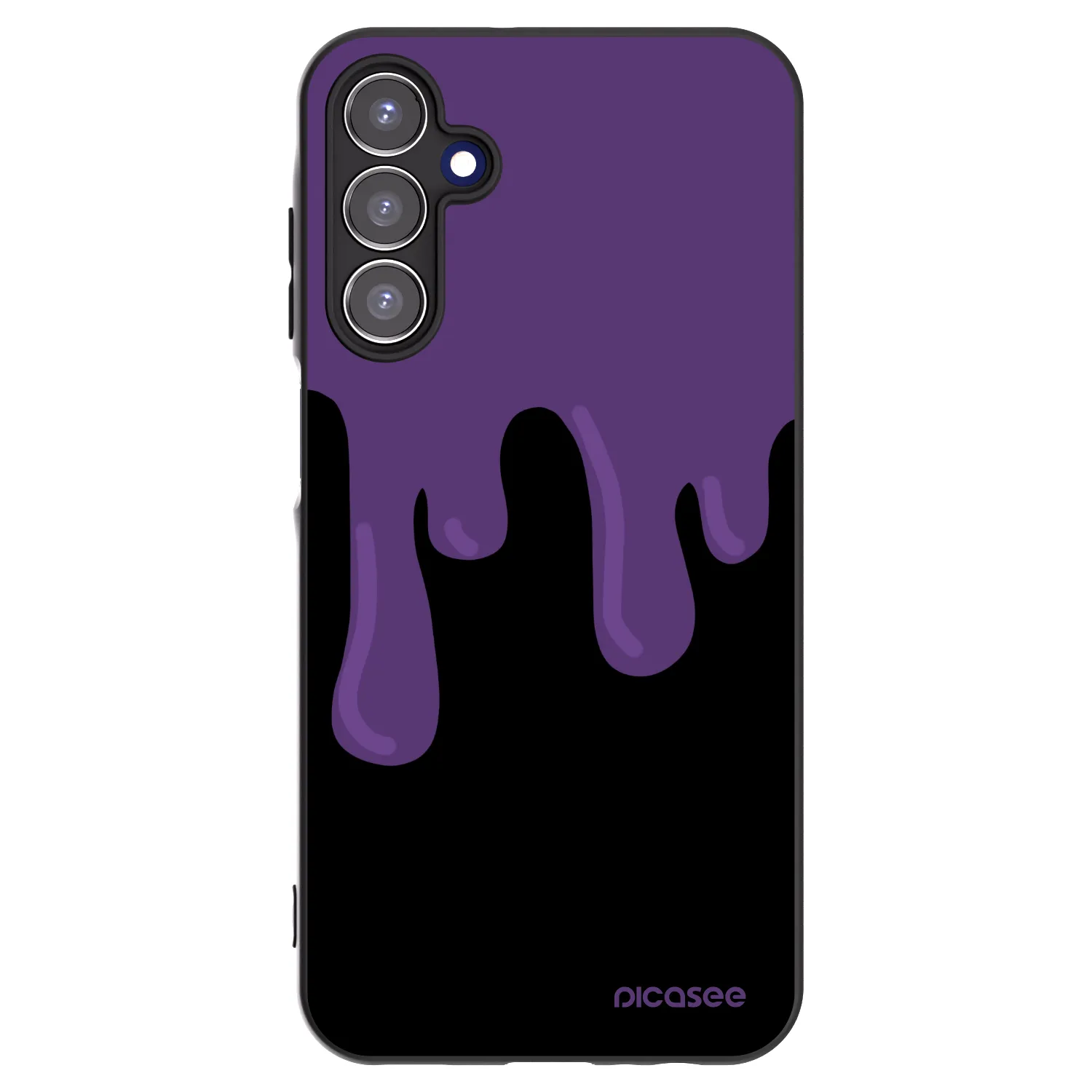 Picasee husă neagră din silicon pentru Samsung Galaxy A15 A155F 4G - Purple spooky