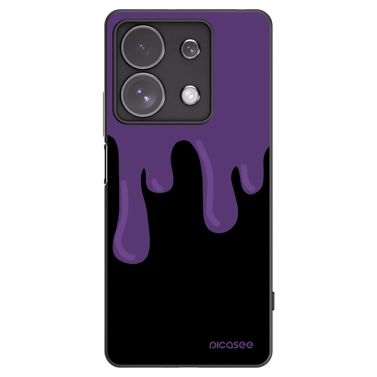 Picasee husă neagră din silicon pentru Xiaomi Redmi Note 13 Pro 4G - Purple spooky
