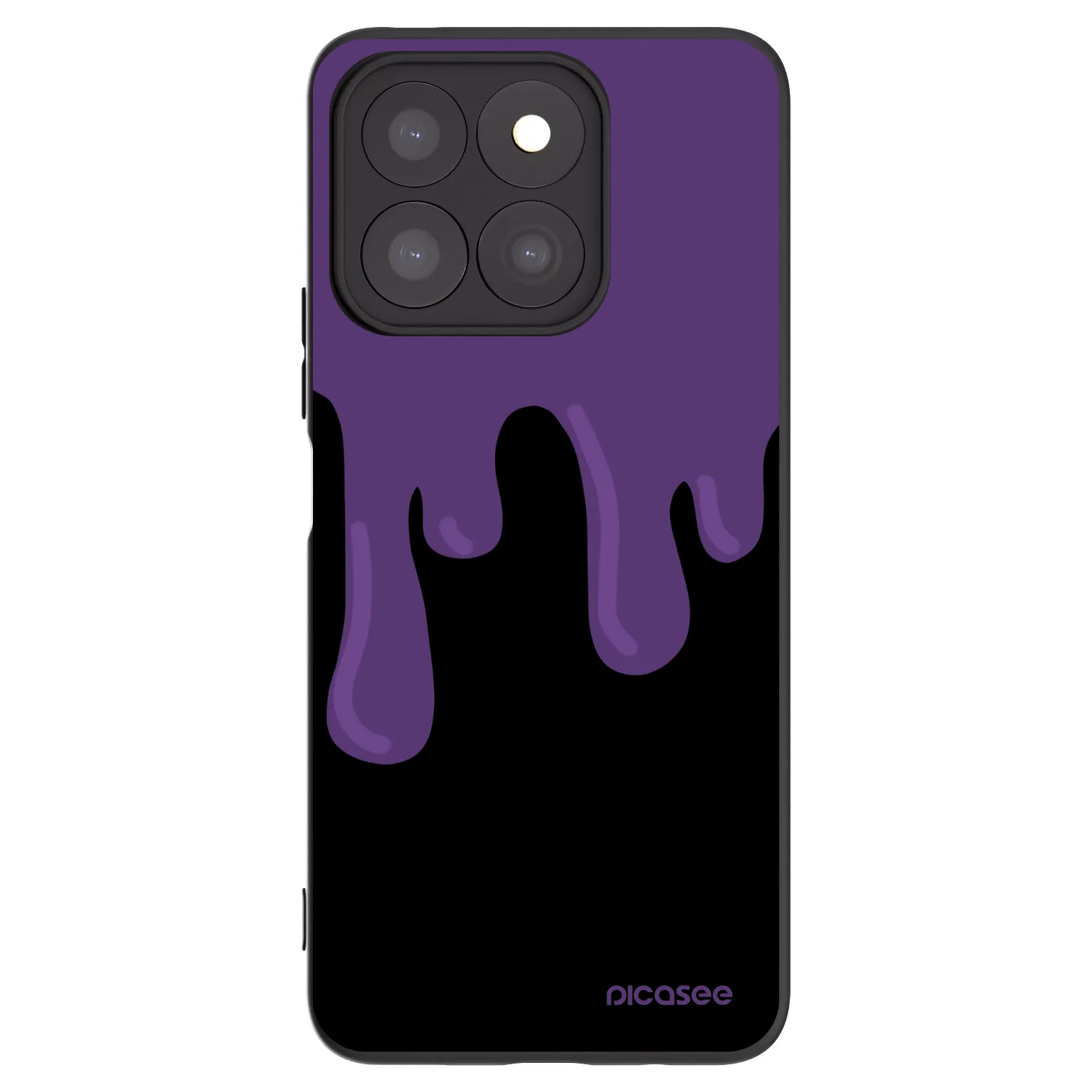 Picasee husă neagră din silicon pentru Honor X8b - Purple spooky