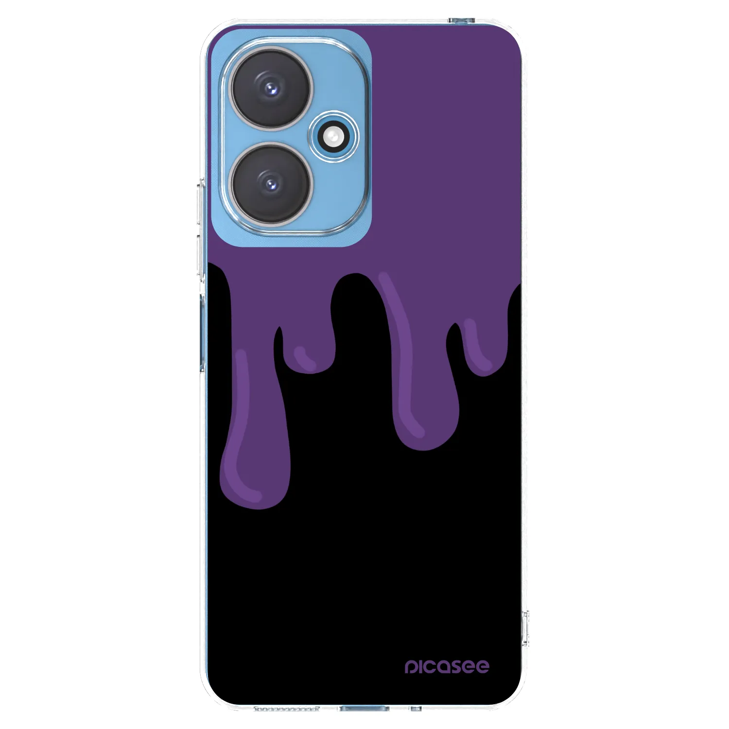Picasee husă transparentă din silicon pentru Xiaomi Redmi 13C 5G - Purple spooky