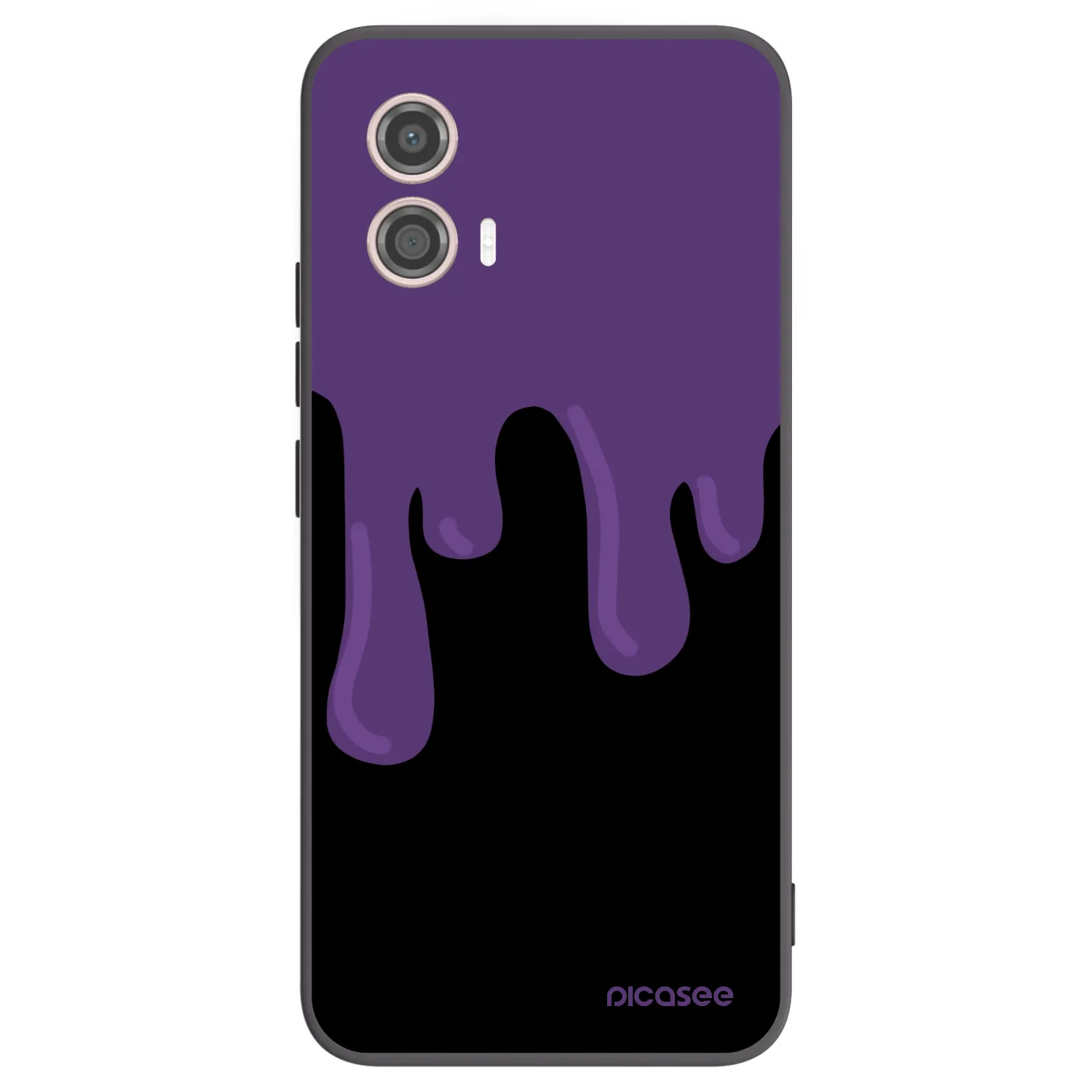 Picasee husă neagră din silicon pentru Motorola Moto G53 5G - Purple spooky