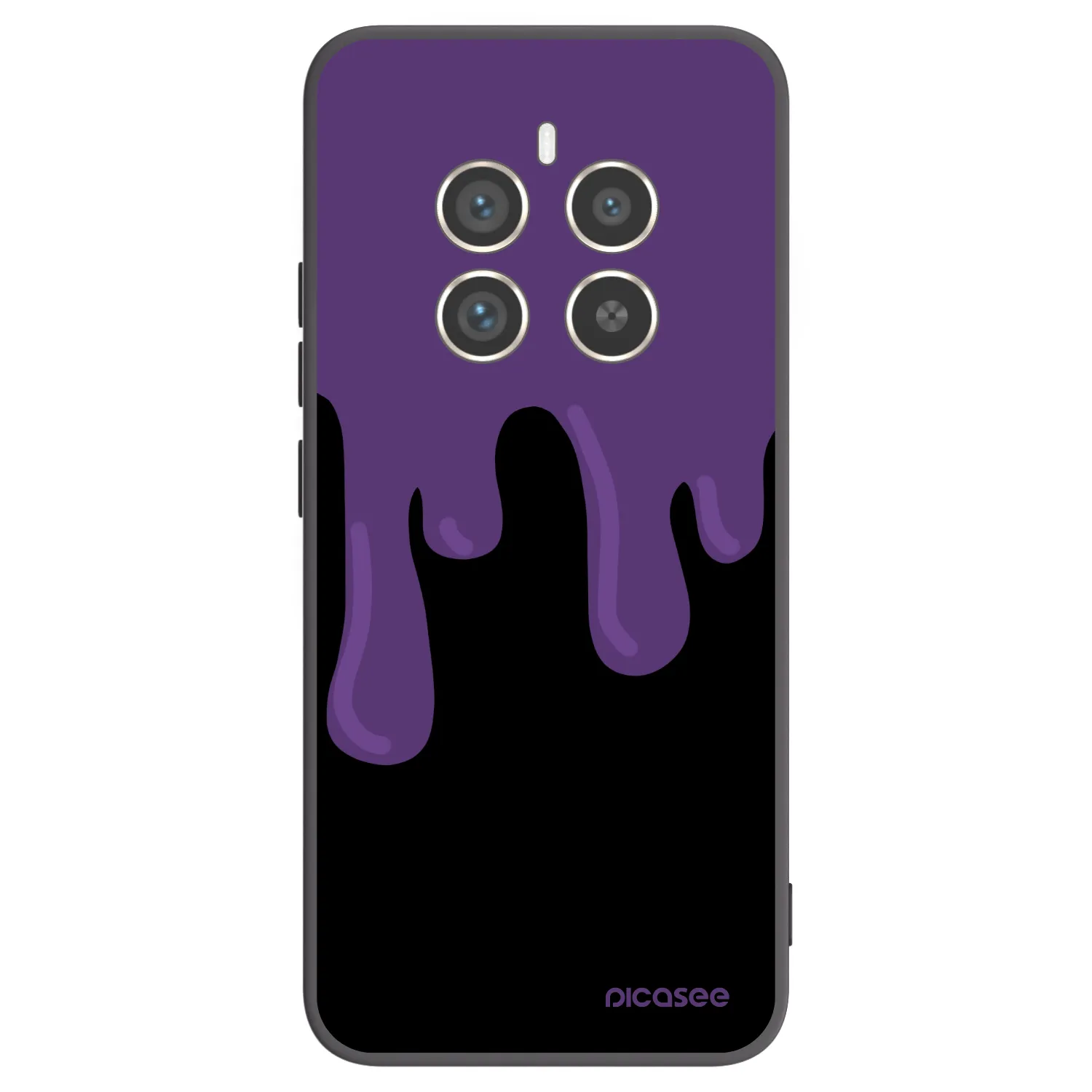 Picasee husă neagră din silicon pentru Realme 12 Pro 5G - Purple spooky