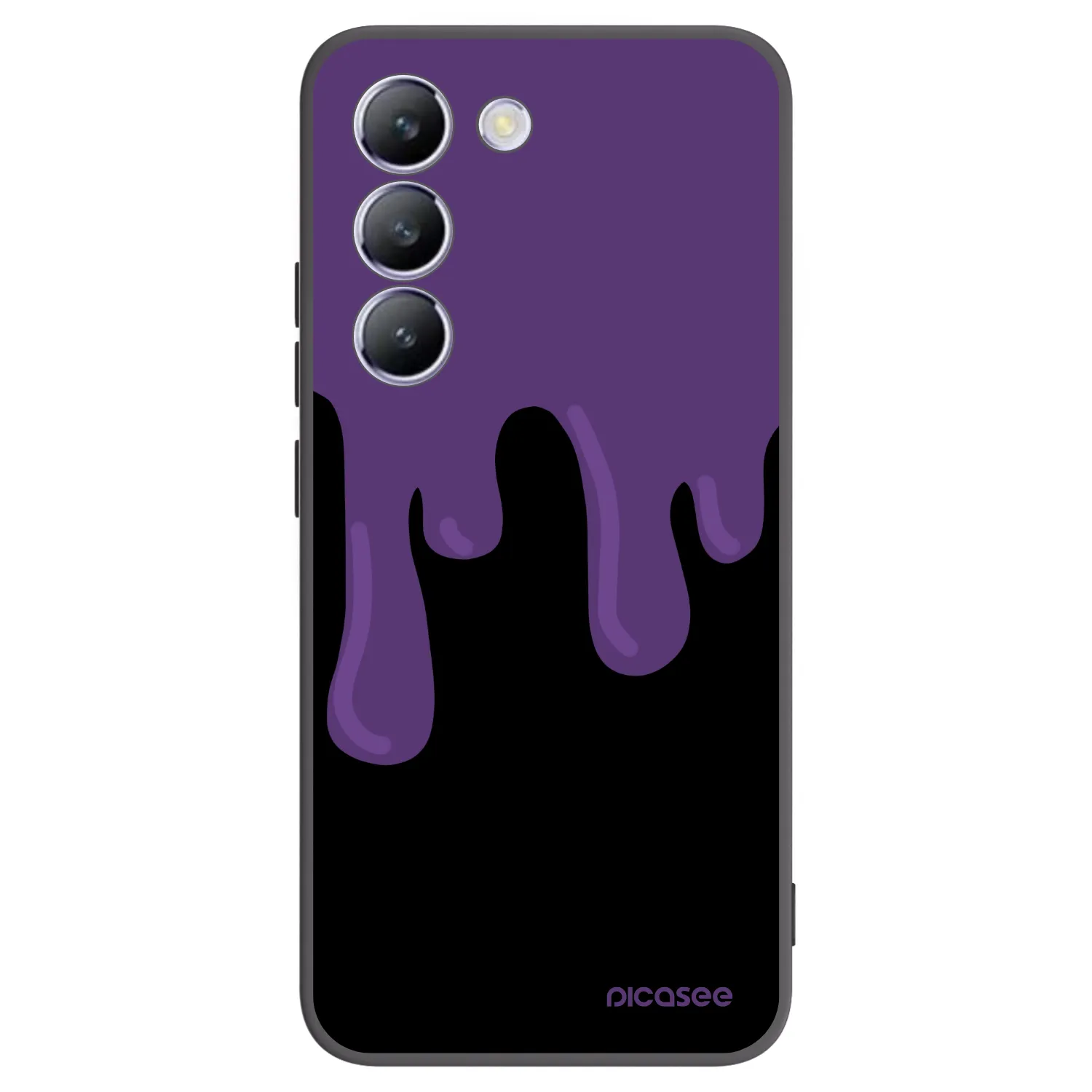 Picasee husă neagră din silicon pentru Vivo V40 SE 5G - Purple spooky