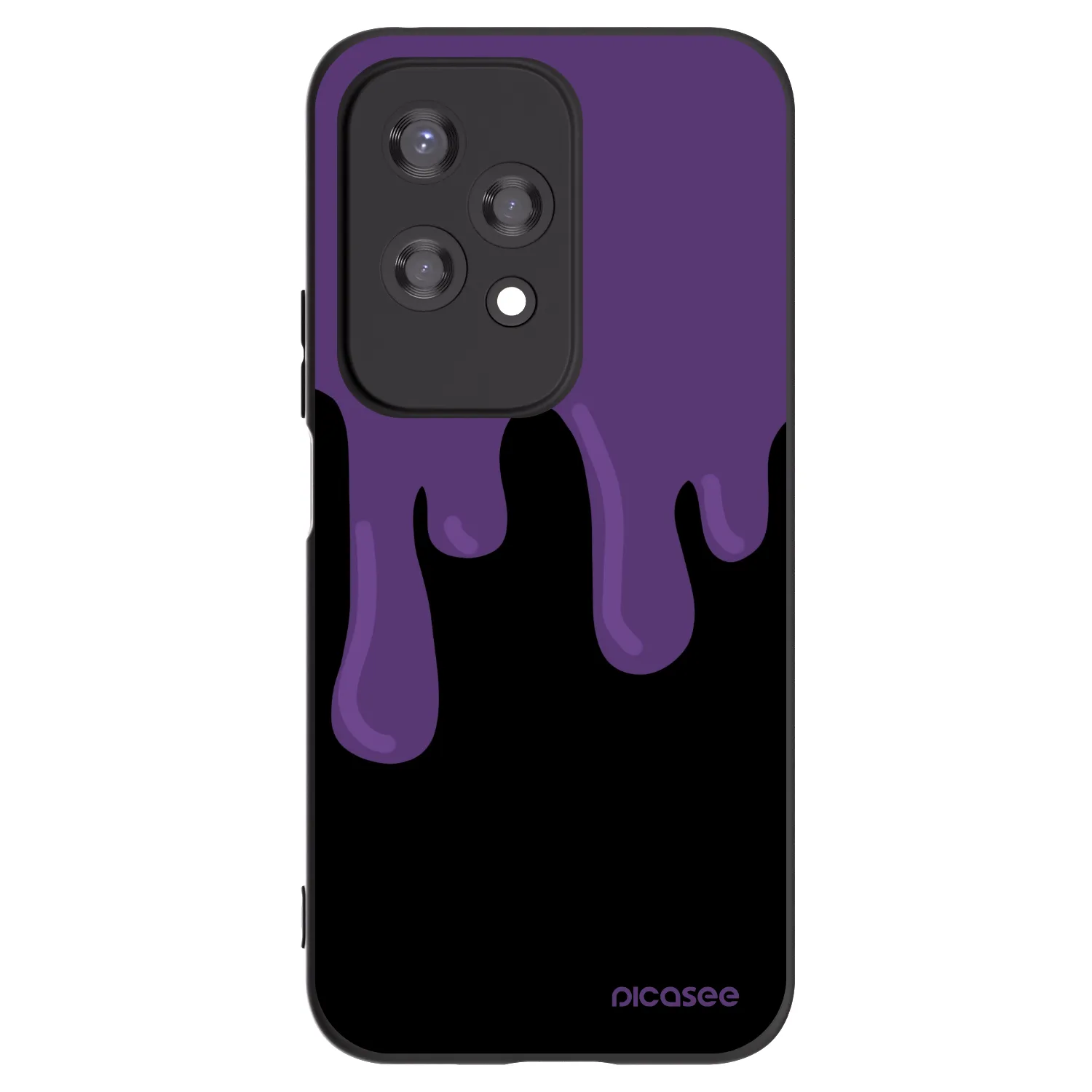 Picasee husă neagră din silicon pentru Honor 200 Lite - Purple spooky