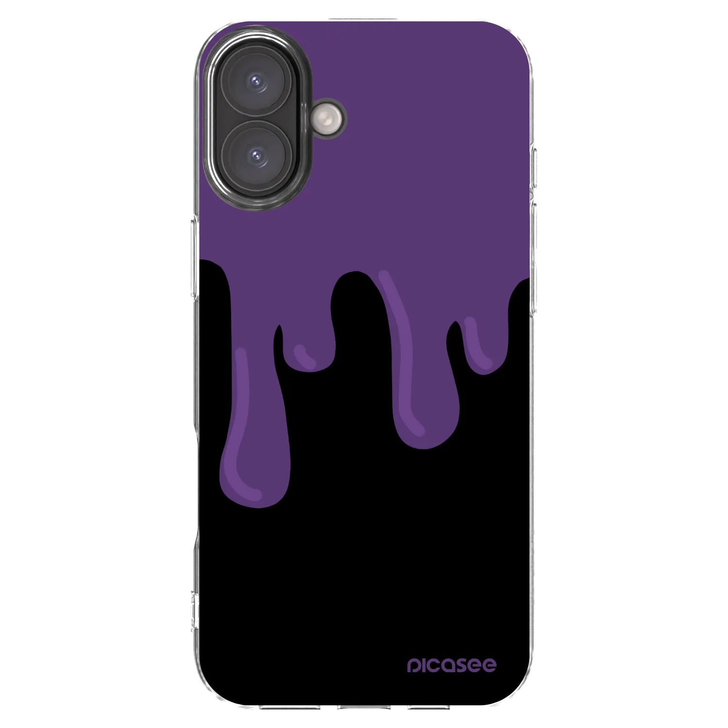 Picasee husă transparentă din silicon pentru Apple iPhone 16 Plus - Purple spooky