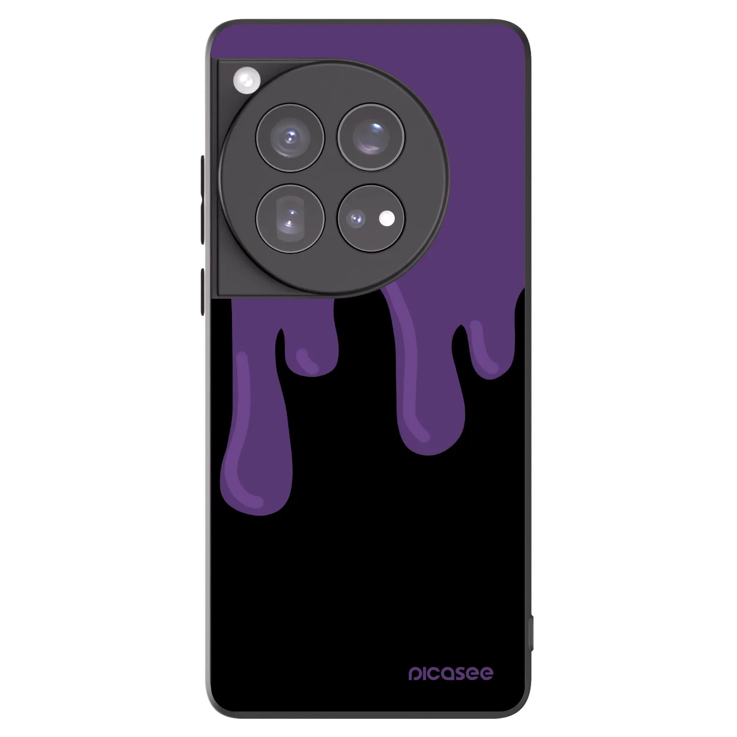 Picasee husă neagră din silicon pentru OnePlus 12 5G - Purple spooky