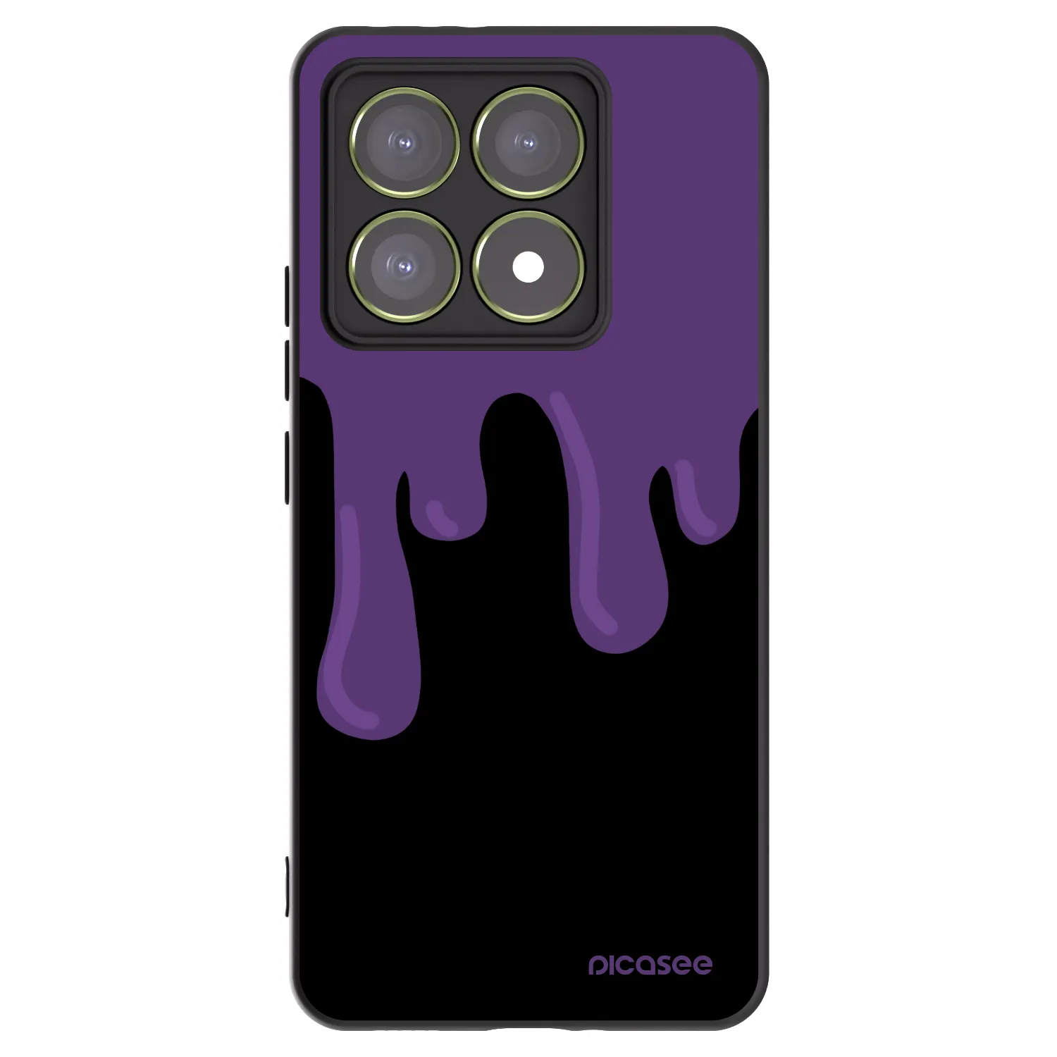 Picasee husă neagră din silicon pentru Xiaomi 14T - Purple spooky