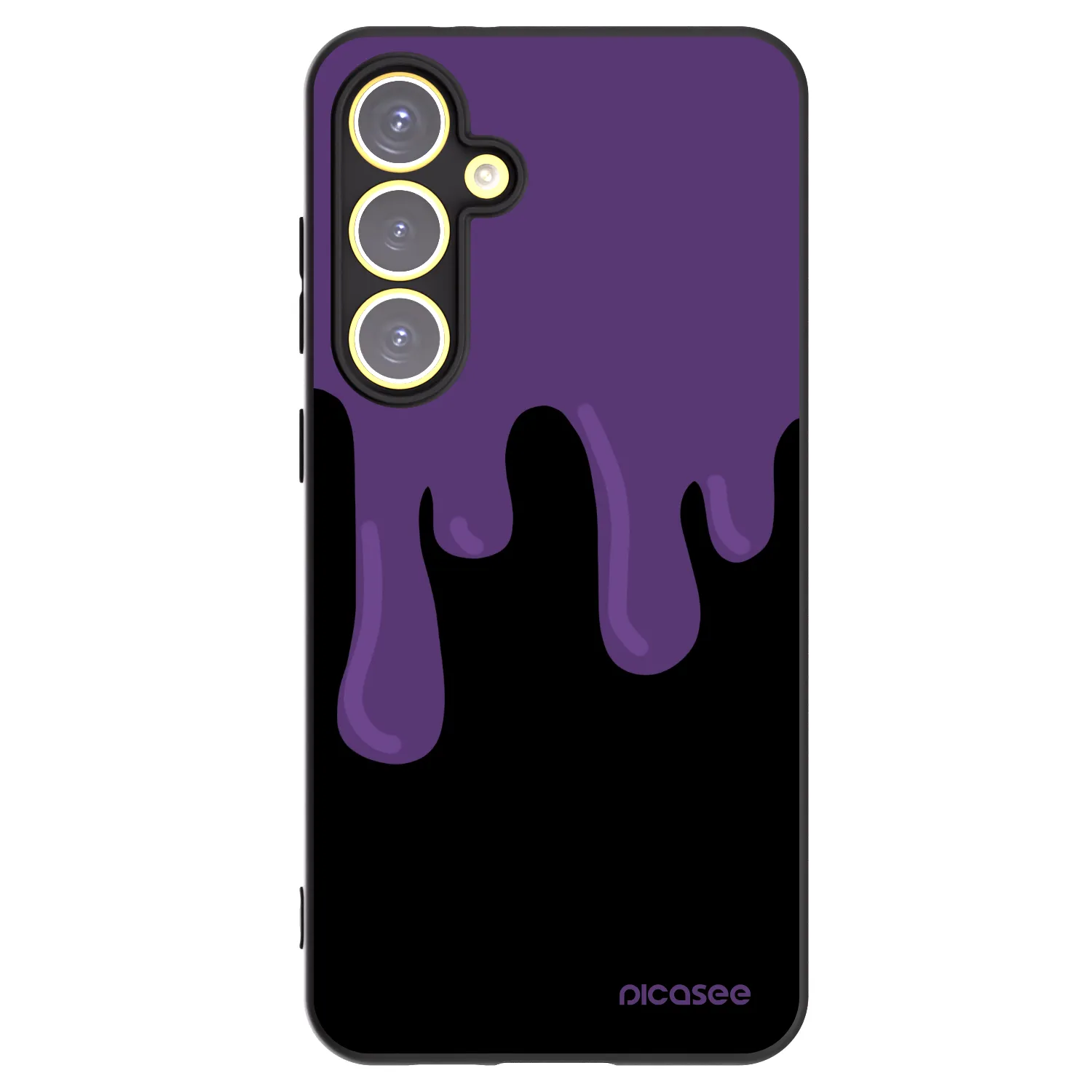 Picasee husă neagră din silicon pentru Samsung Galaxy S24 FE S721B - Purple spooky