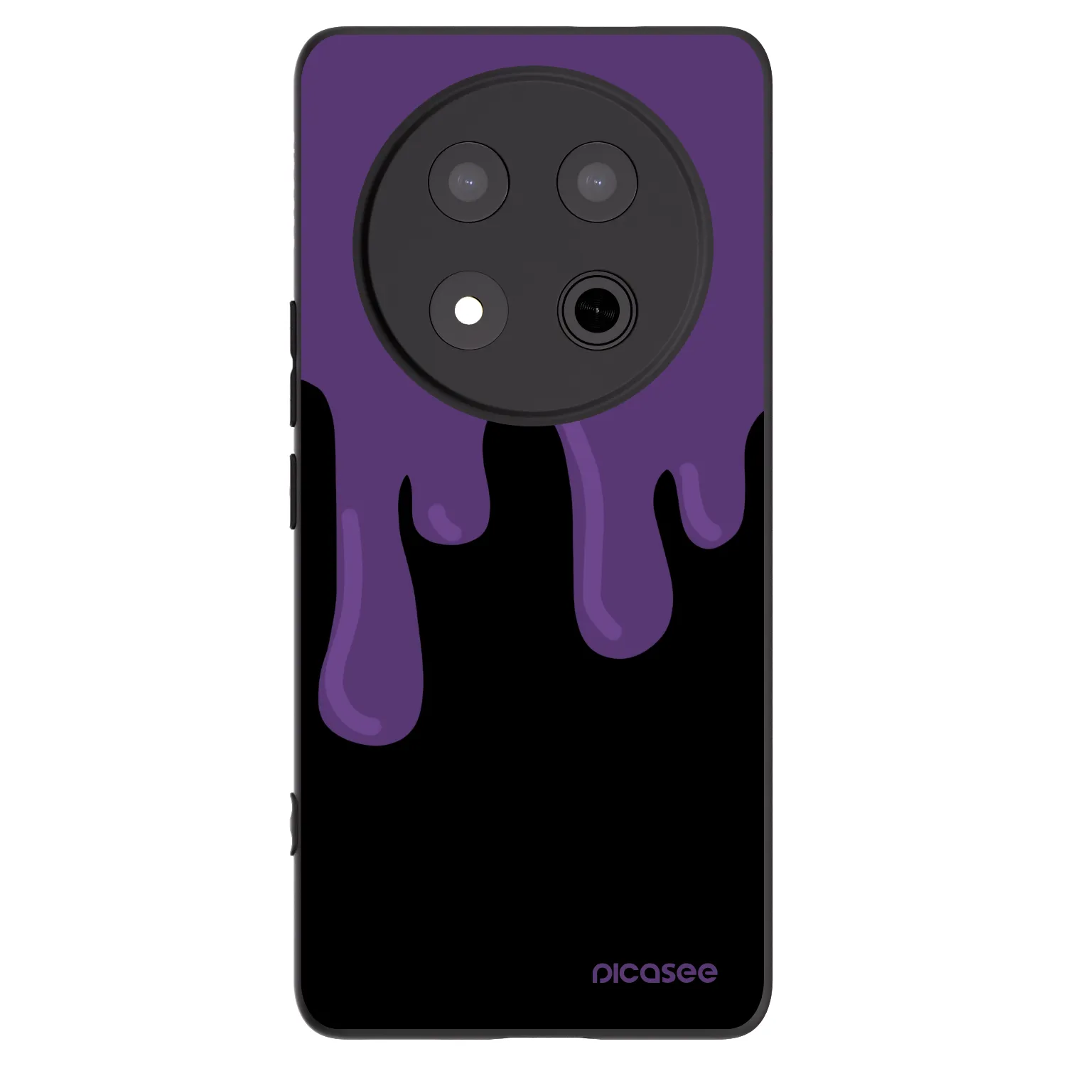 Picasee husă neagră din silicon pentru Honor Magic7 Lite 5G - Purple spooky