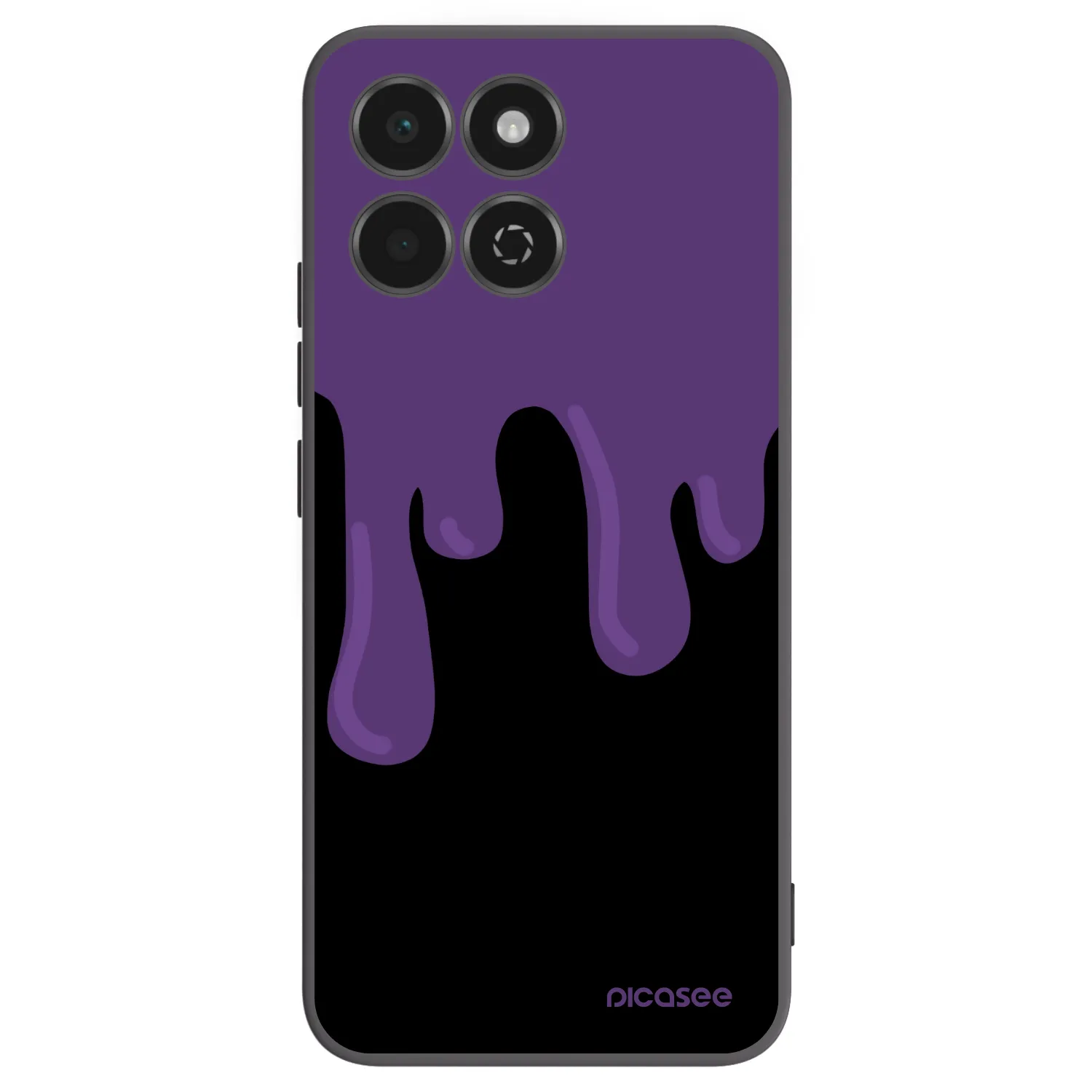 Picasee husă neagră din silicon pentru Honor 200 Smart 5G - Purple spooky