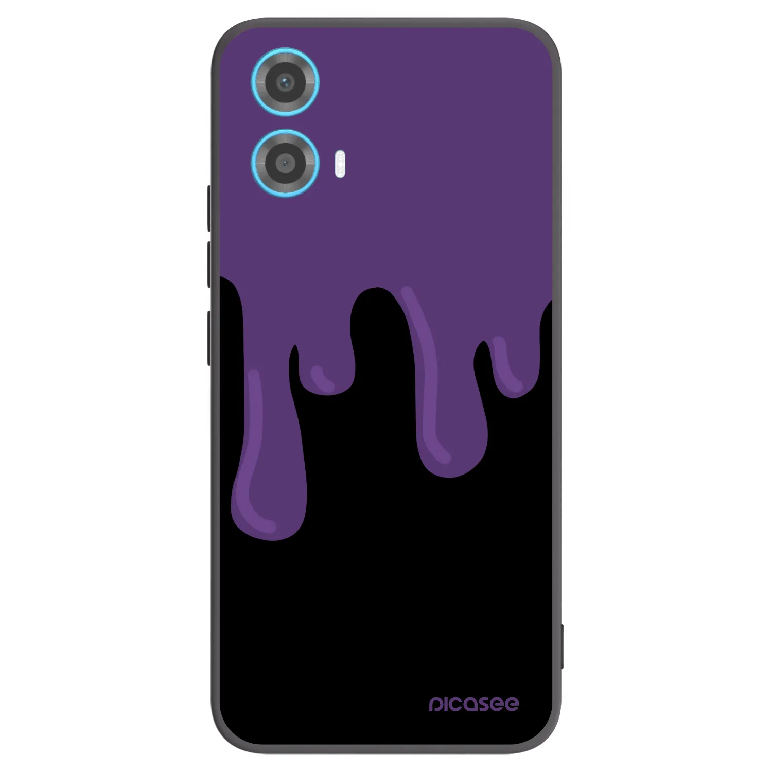 Picasee husă neagră din silicon pentru Motorola Moto G34 5G - Purple spooky