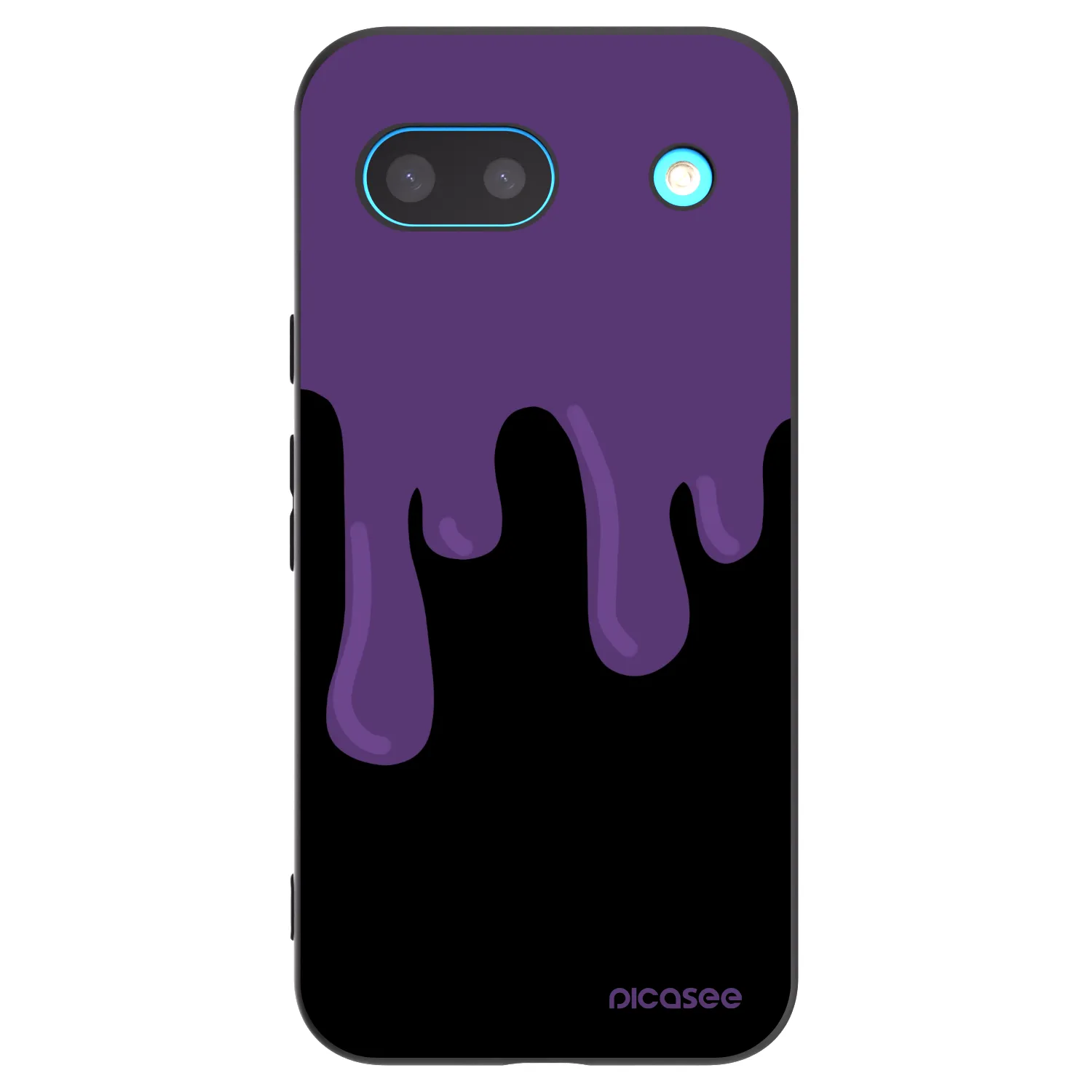 Picasee husă neagră din silicon pentru Google Pixel 8 - Purple spooky