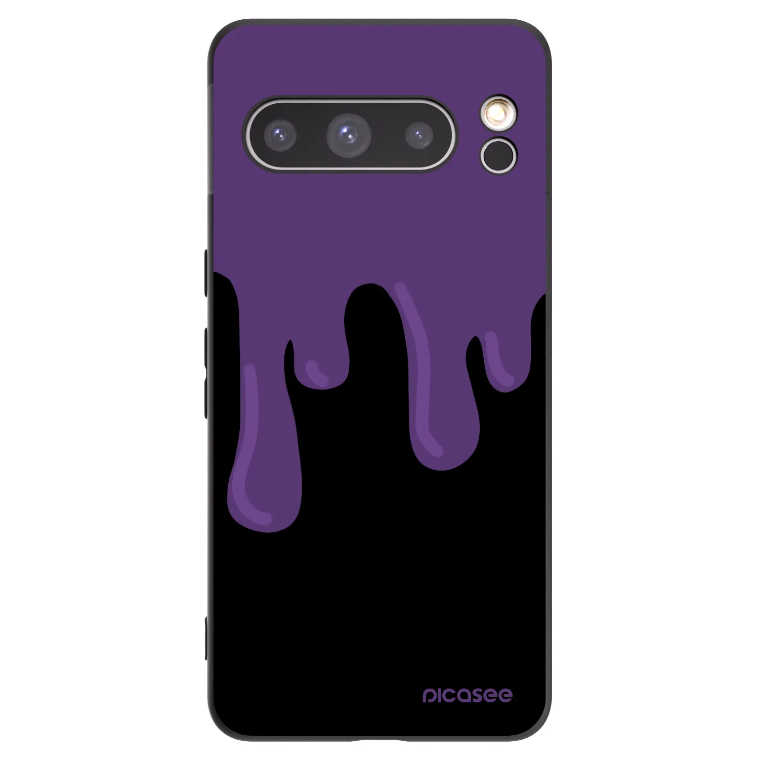 Picasee husă neagră din silicon pentru Google Pixel 8 Pro - Purple spooky
