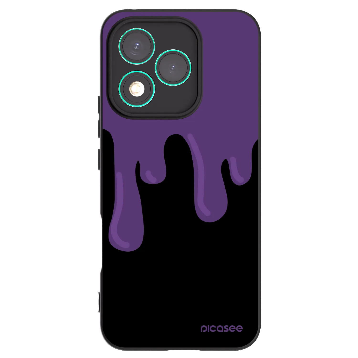Picasee husă neagră din silicon pentru Honor 400 Lite 5G - Purple spooky