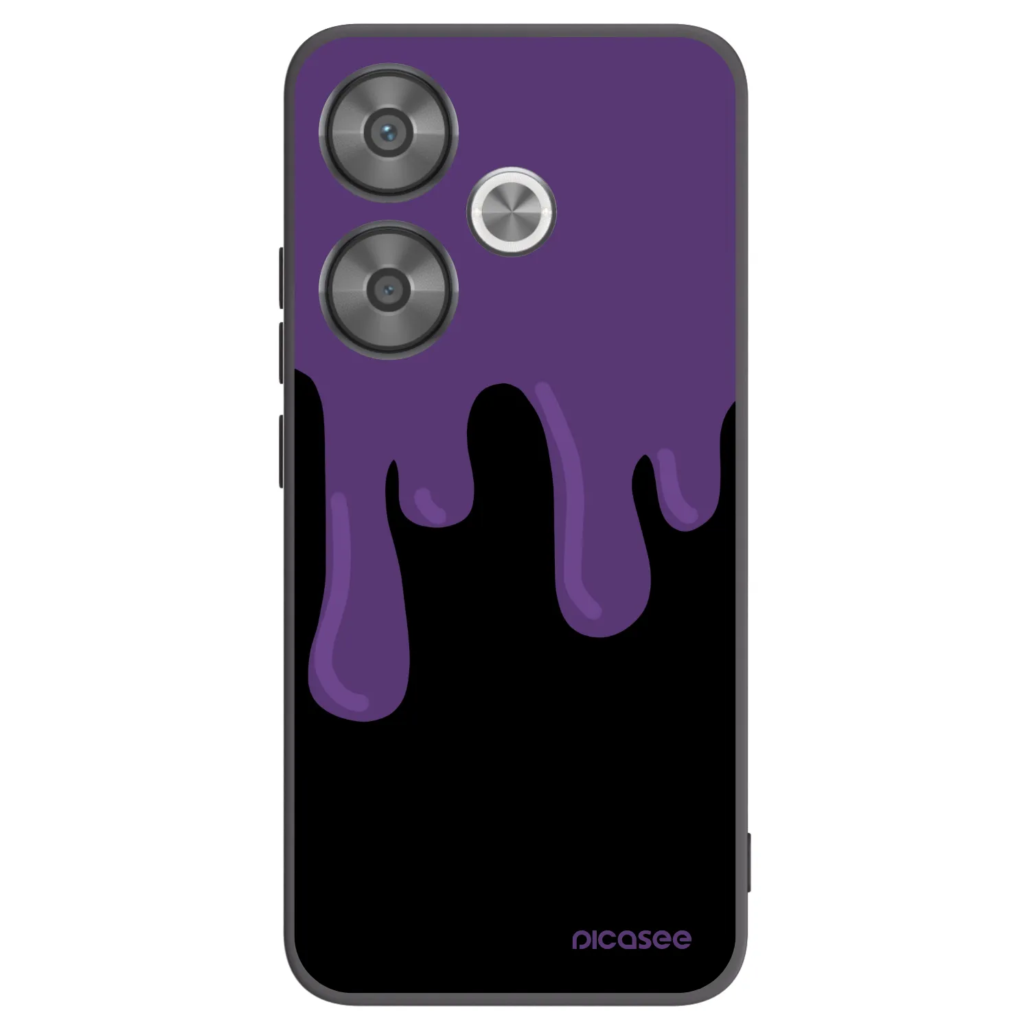 Picasee husă neagră din silicon pentru Xiaomi Poco F6 - Purple spooky