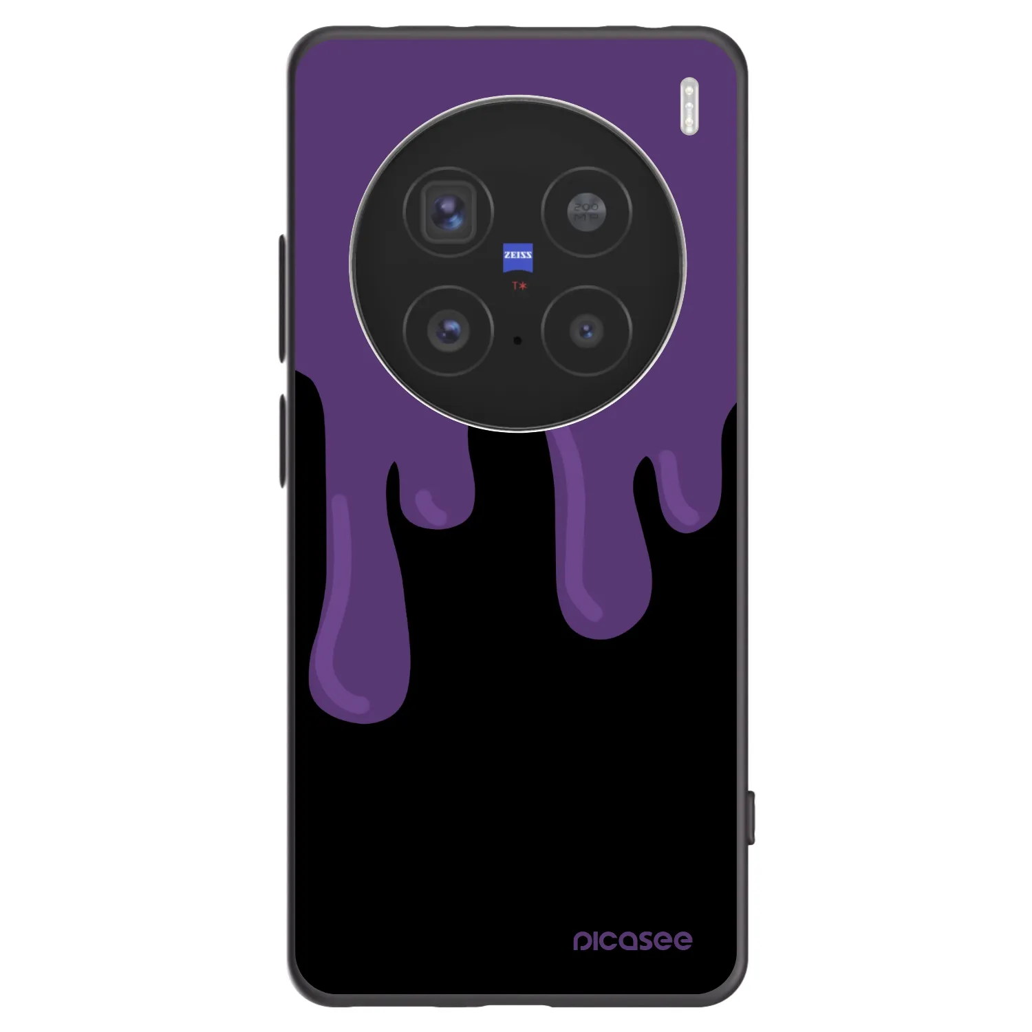Picasee husă neagră din silicon pentru Vivo X200 Pro - Purple spooky