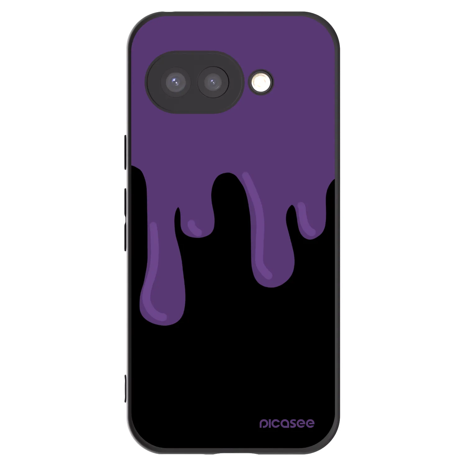 Picasee husă neagră din silicon pentru Google Pixel 9a - Purple spooky