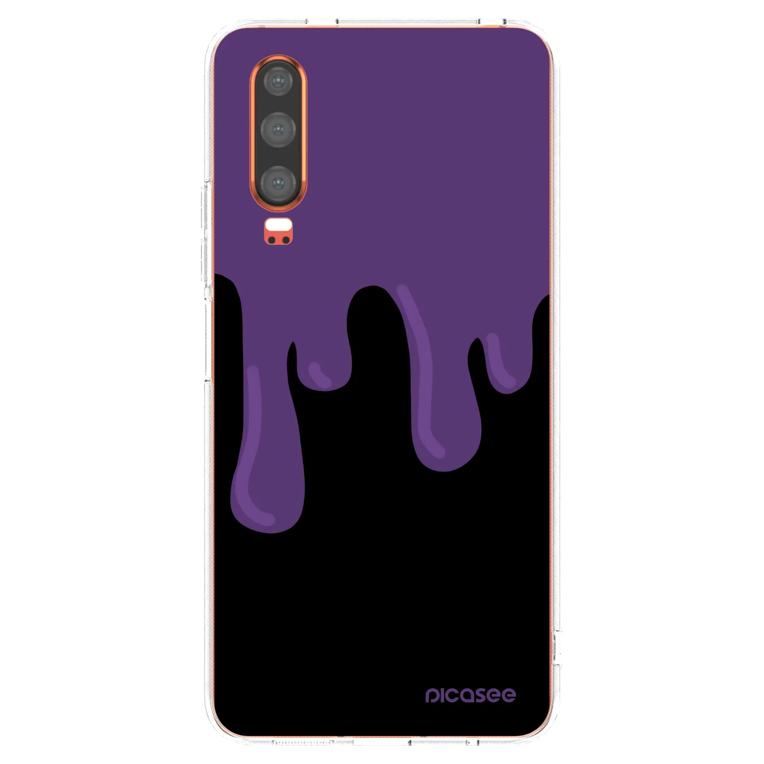 Picasee husă transparentă din silicon pentru Huawei P30 - Purple spooky
