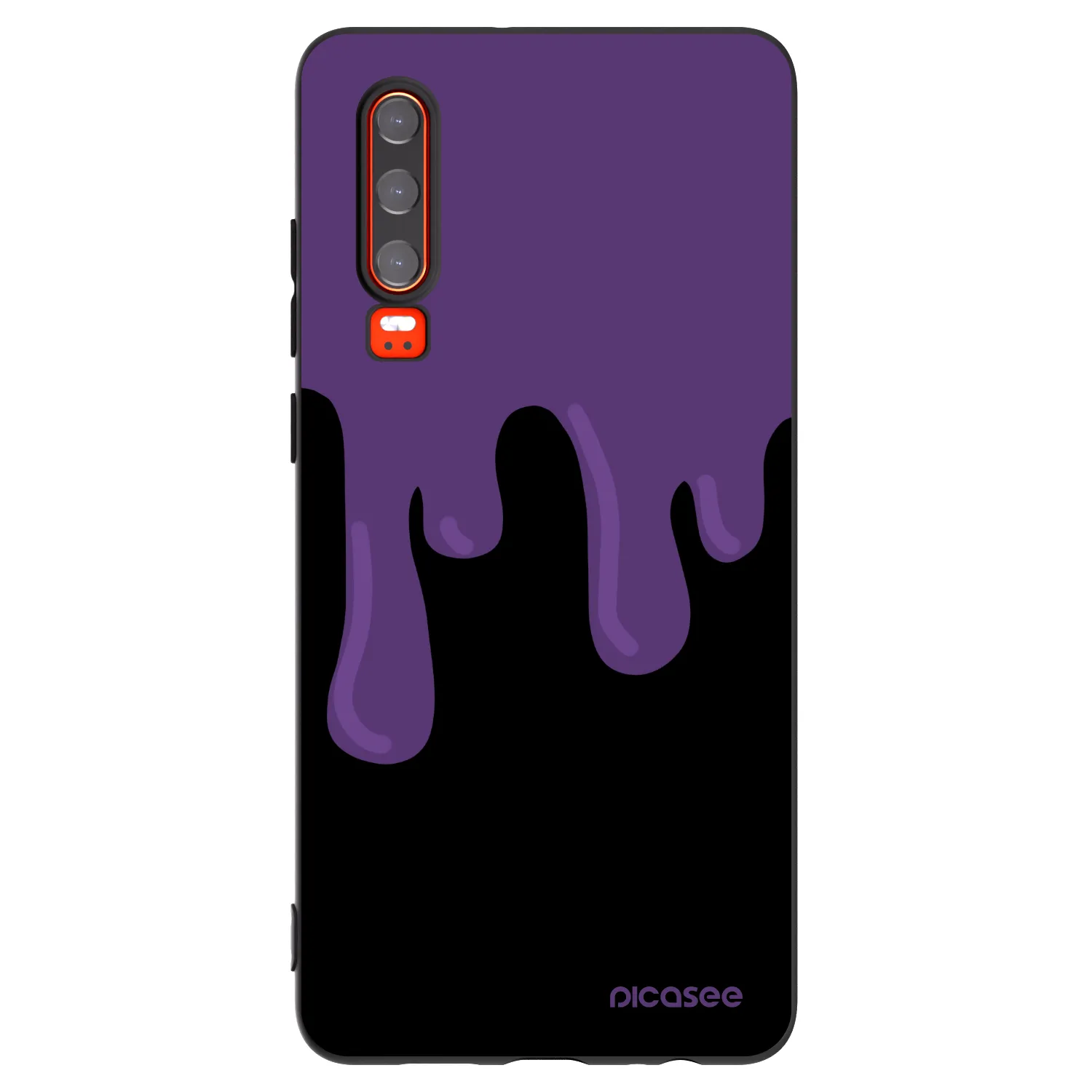 Picasee husă neagră din silicon pentru Huawei P30 - Purple spooky