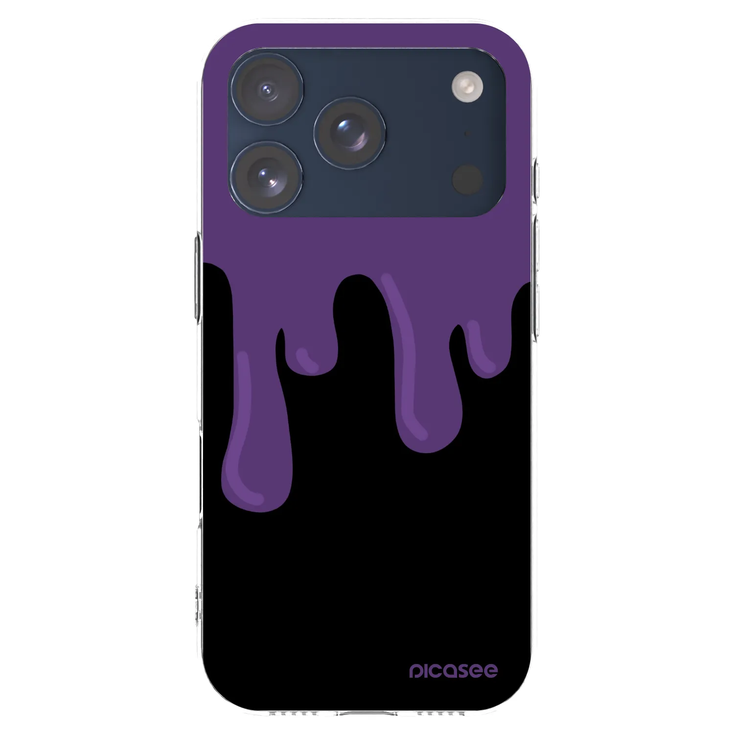 Picasee husă transparentă din silicon pentru Apple iPhone 17 Pro - Purple spooky