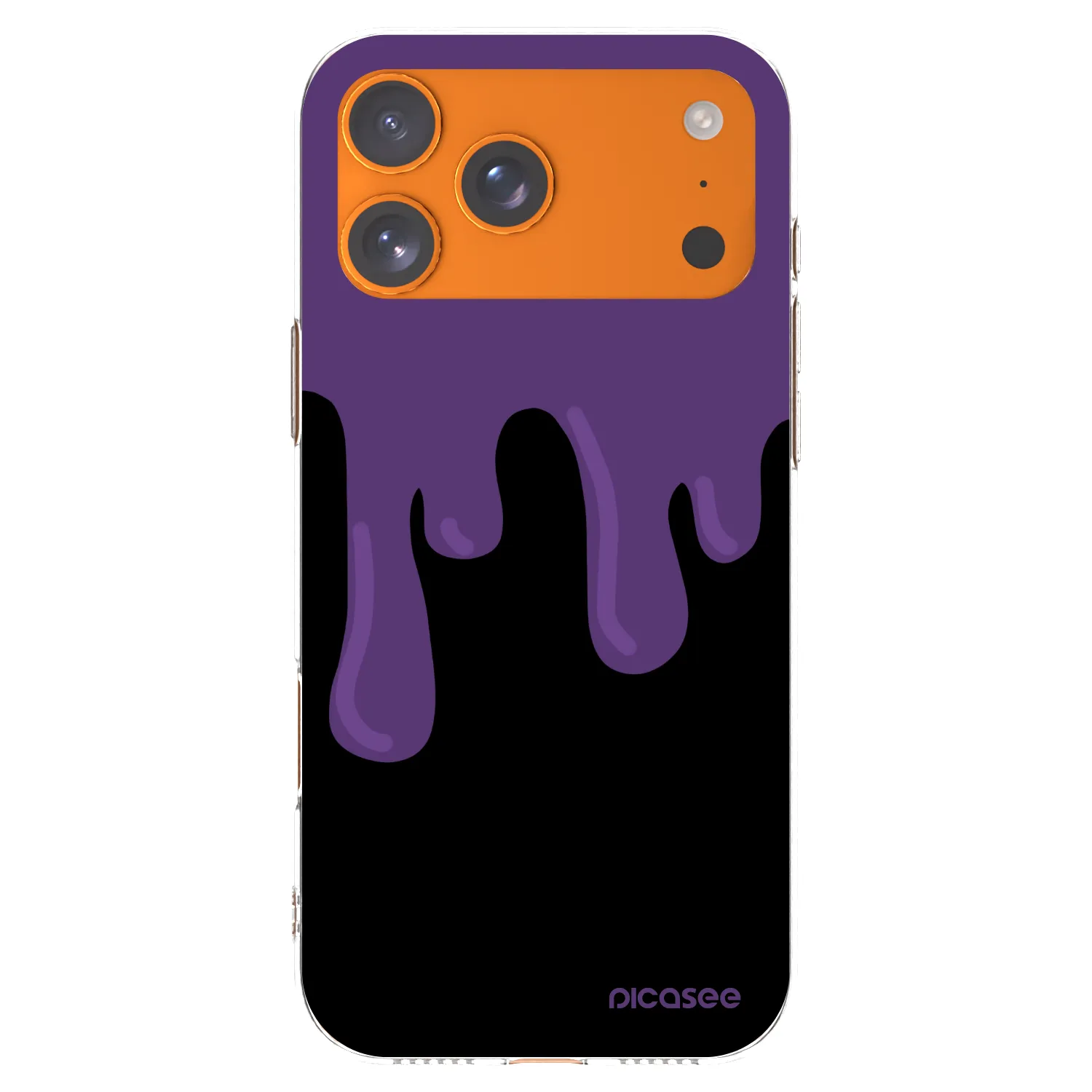 Picasee husă transparentă din silicon pentru Apple iPhone 17 Pro Max - Purple spooky